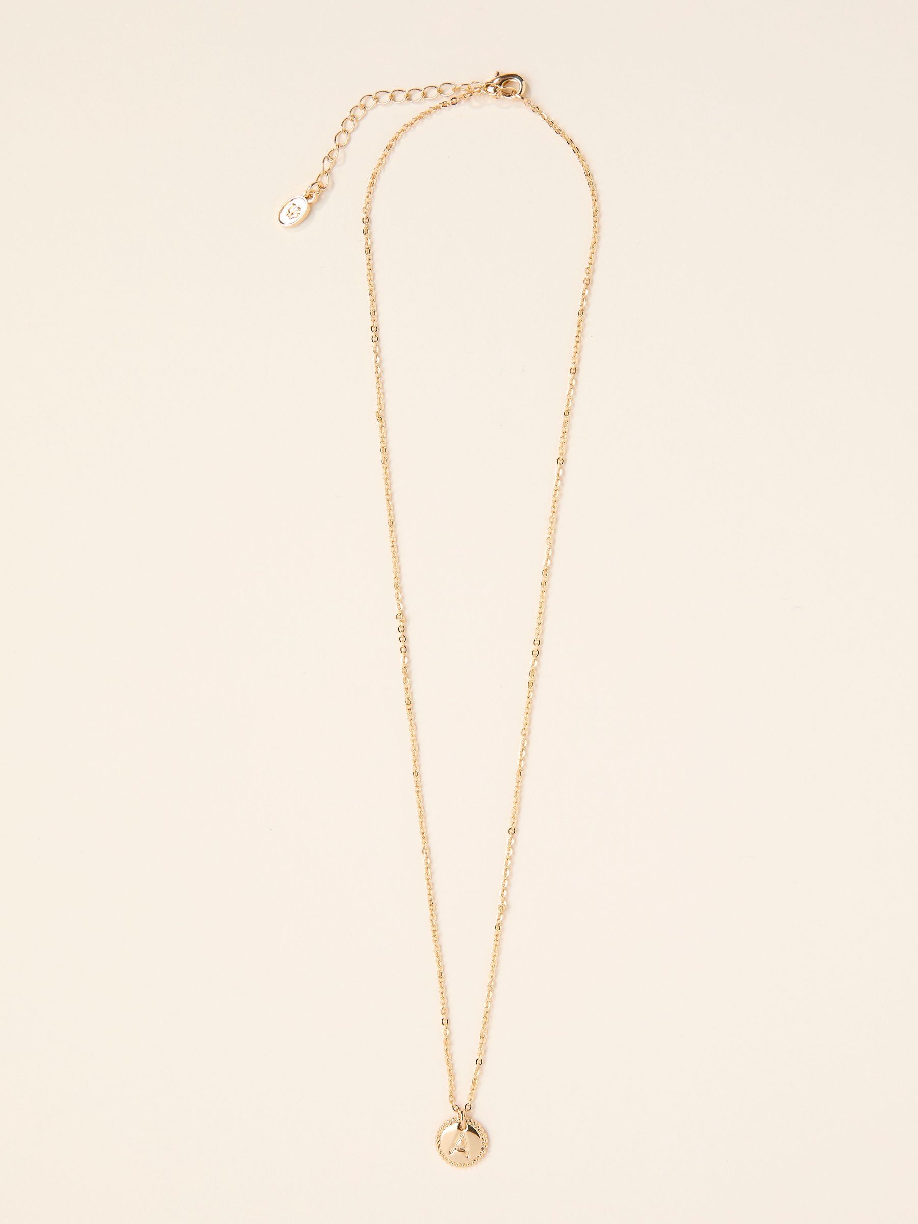 Gold Tone Alphabet Necklace (F33187) | £14.50