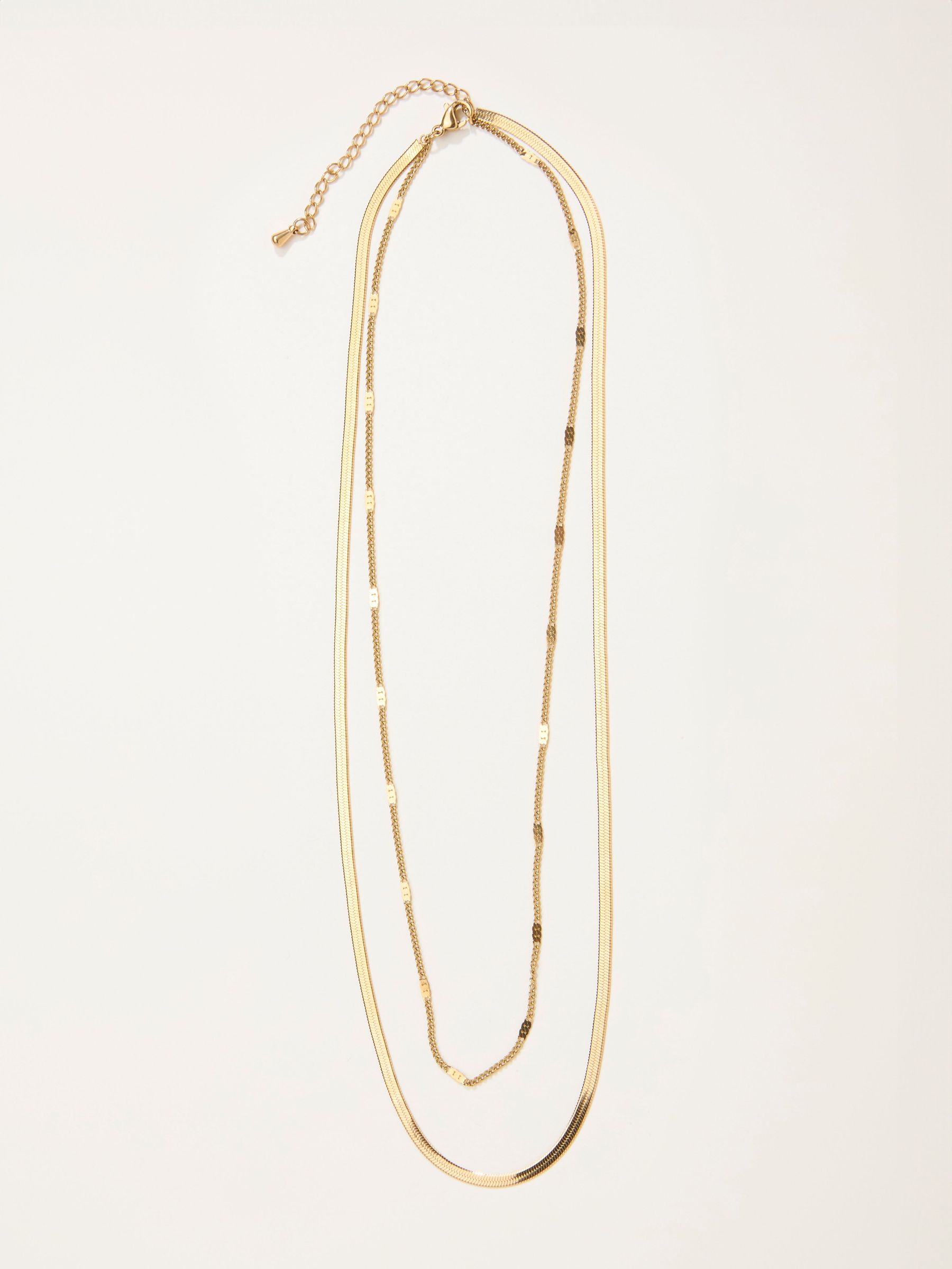 Gold Tone Waterproof Layered Necklace (F33224) | £30