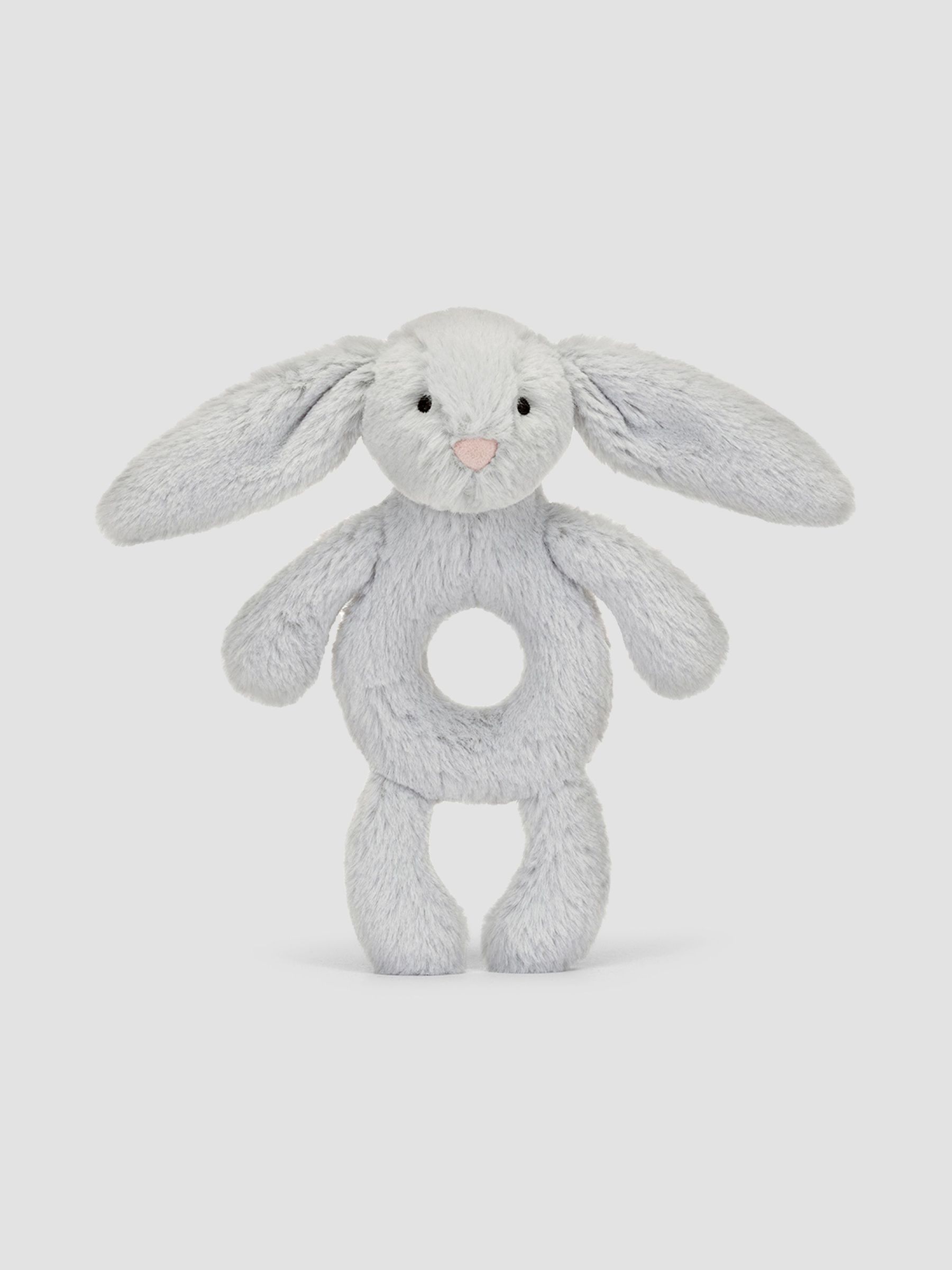 Jellycat Bashful Silver Bunny Ring Rattle (F34877) | £16