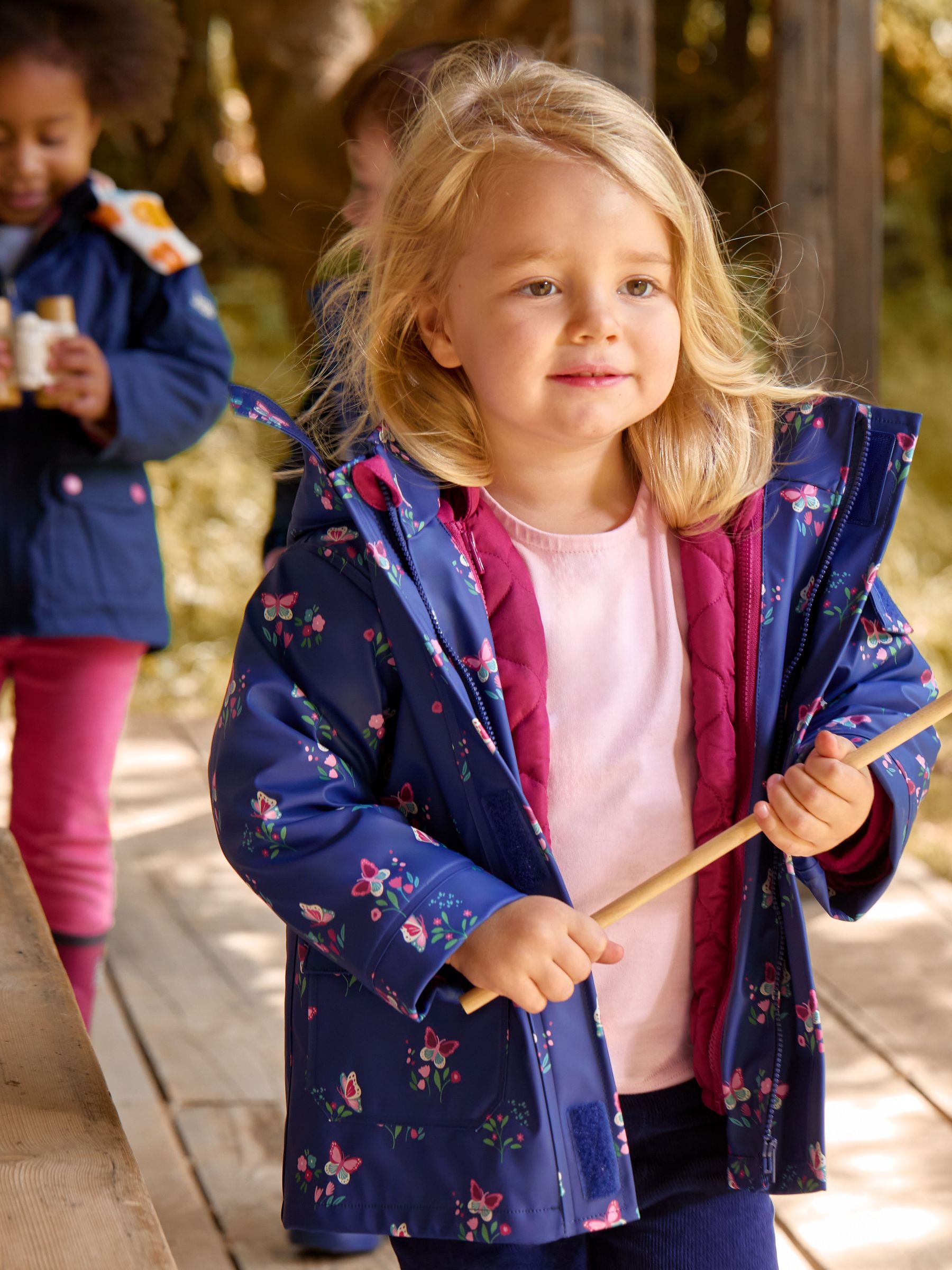 Navy Ditsy 3-In-1 Waterproof Jacket (F34878) | £55.50 - £59.50