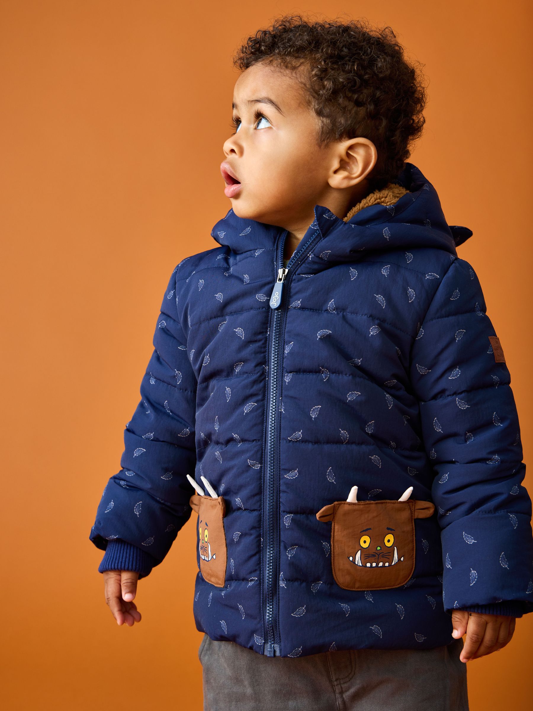 Light Blue - Gruffalo Puffer Cosy Lined Jacket