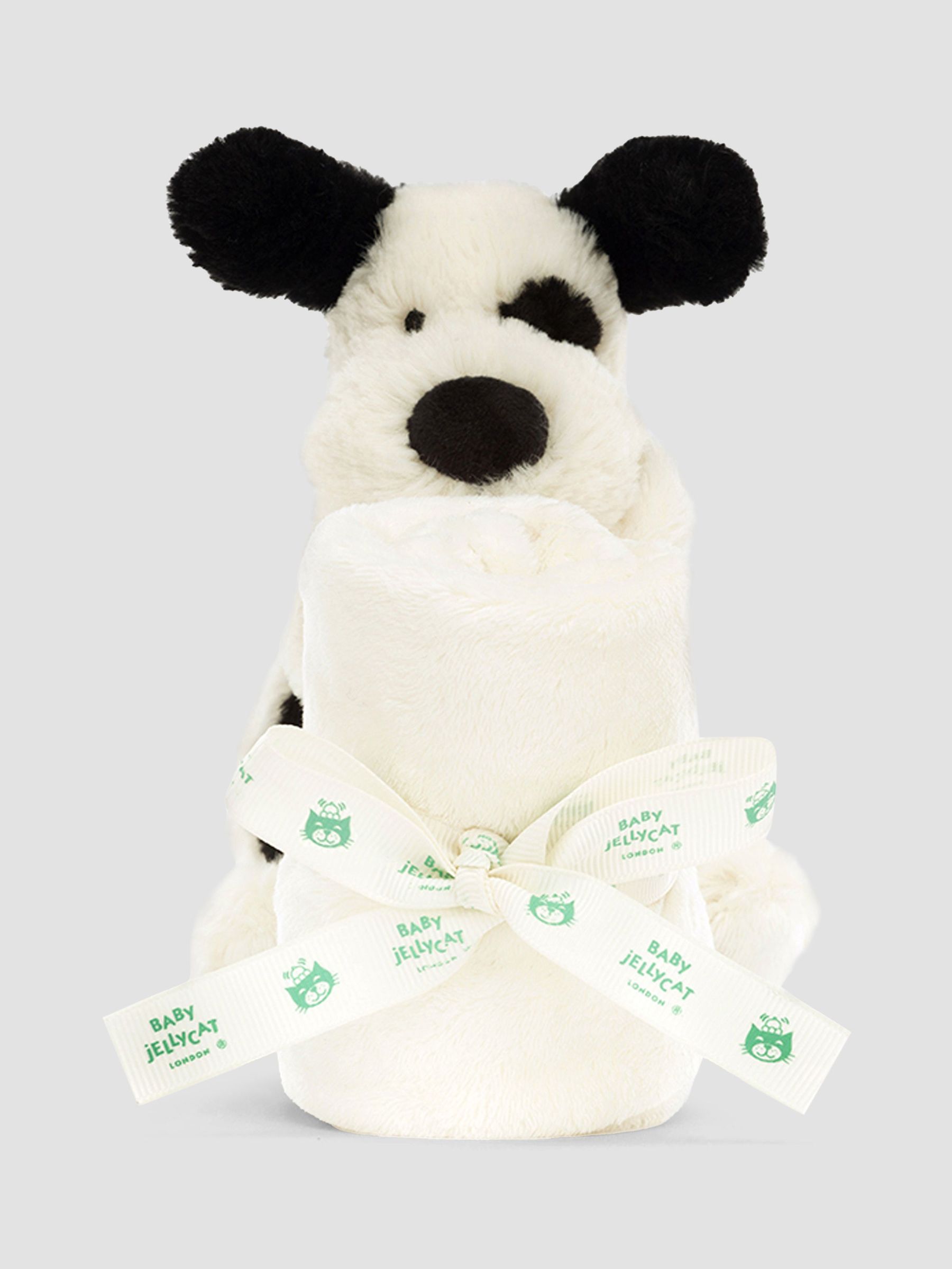 Jellycat Bashful Black & Cream Puppy Soother (F34902) | £25