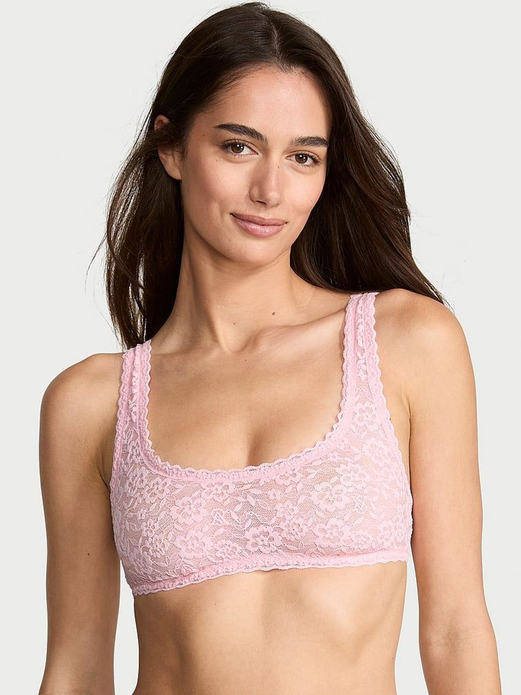 Pretty Blossom Pink Sexy Tee Lace Scoop Bralette (F35140) | £25