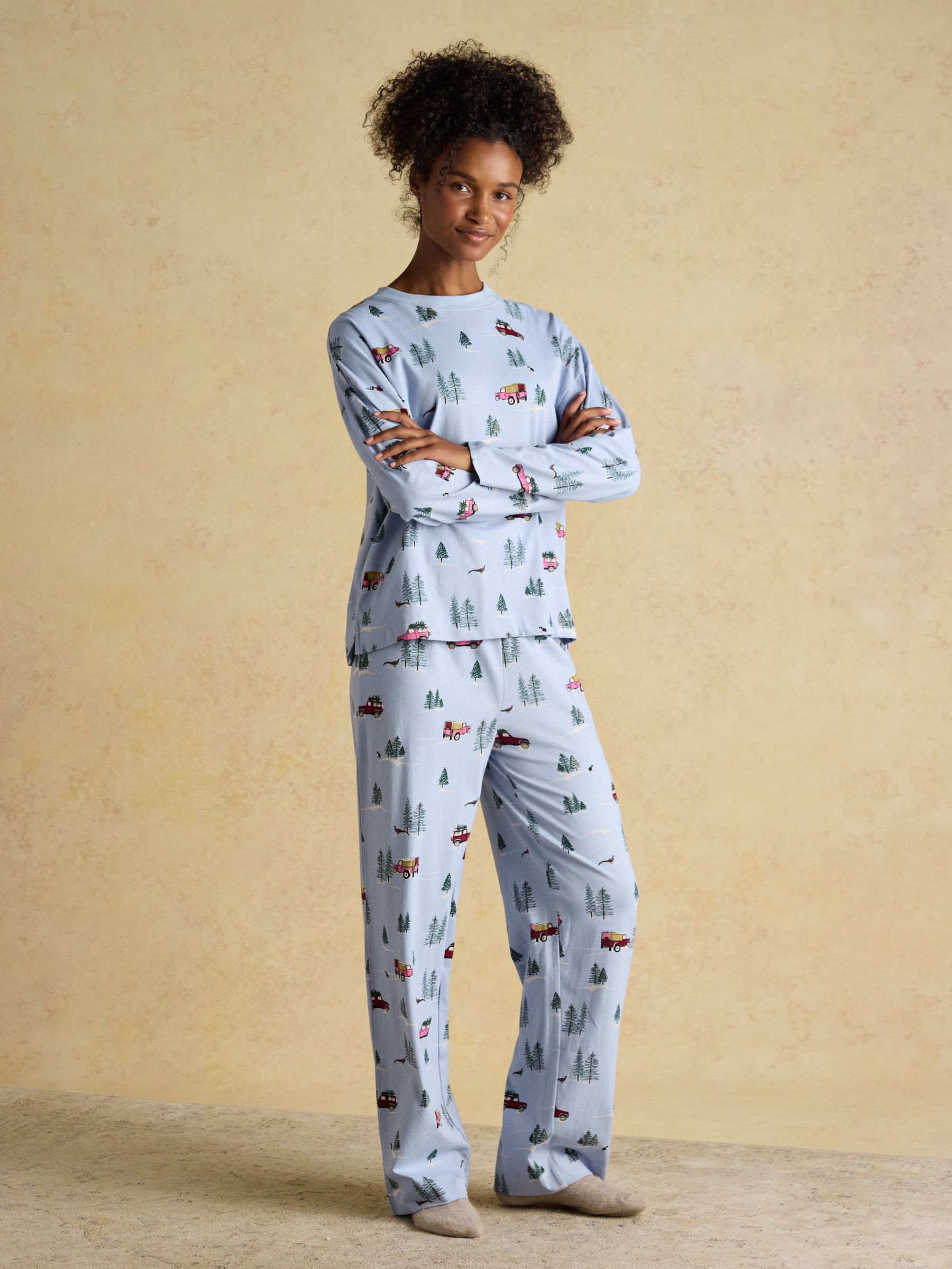 Lyla Blue 4x4 Long Sleeve Jersey Cotton Pyjama Set (F35728) | £42