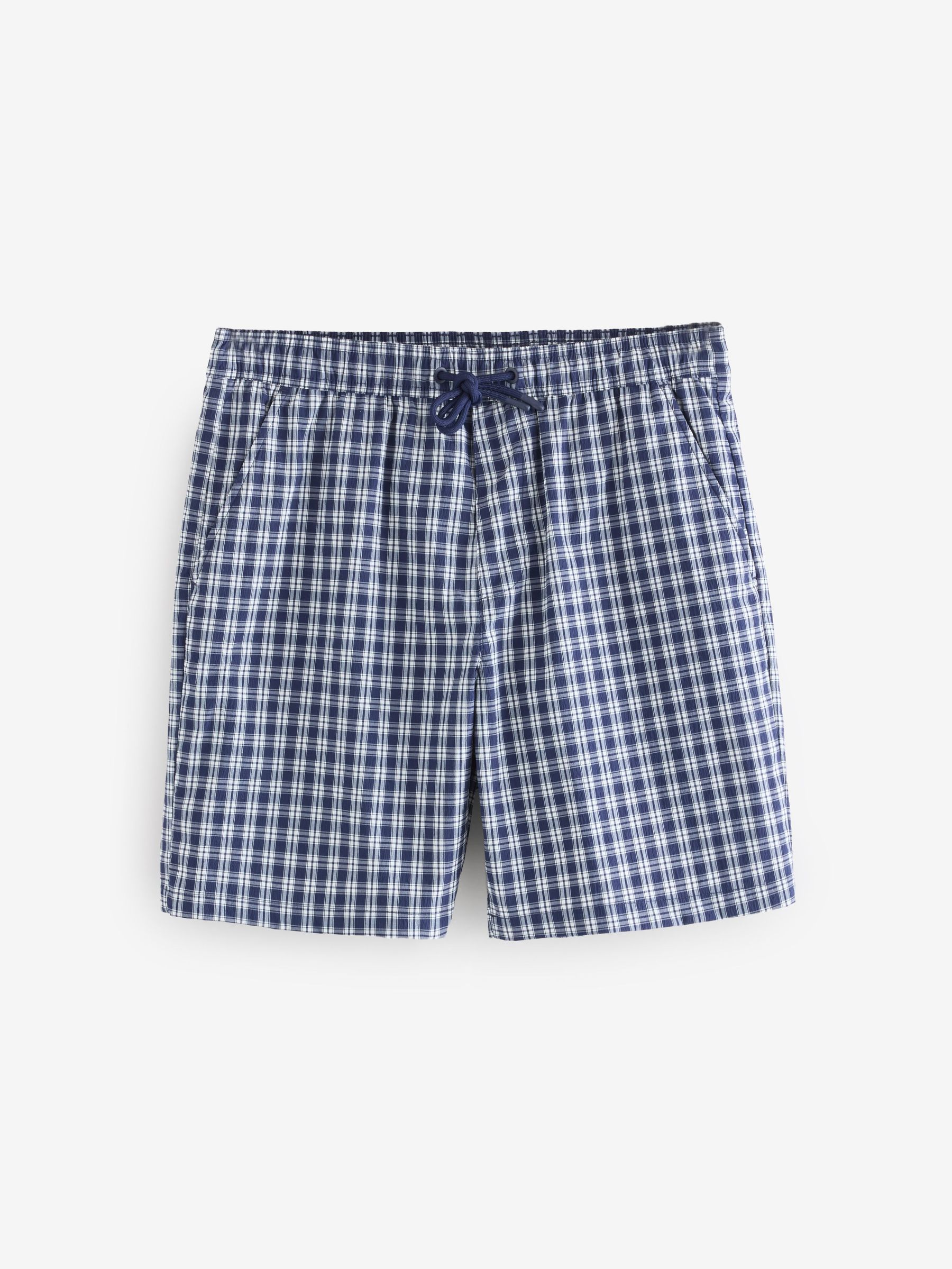 Navy/Blue Check 6 Inch Swim Shorts (F35990) | £40