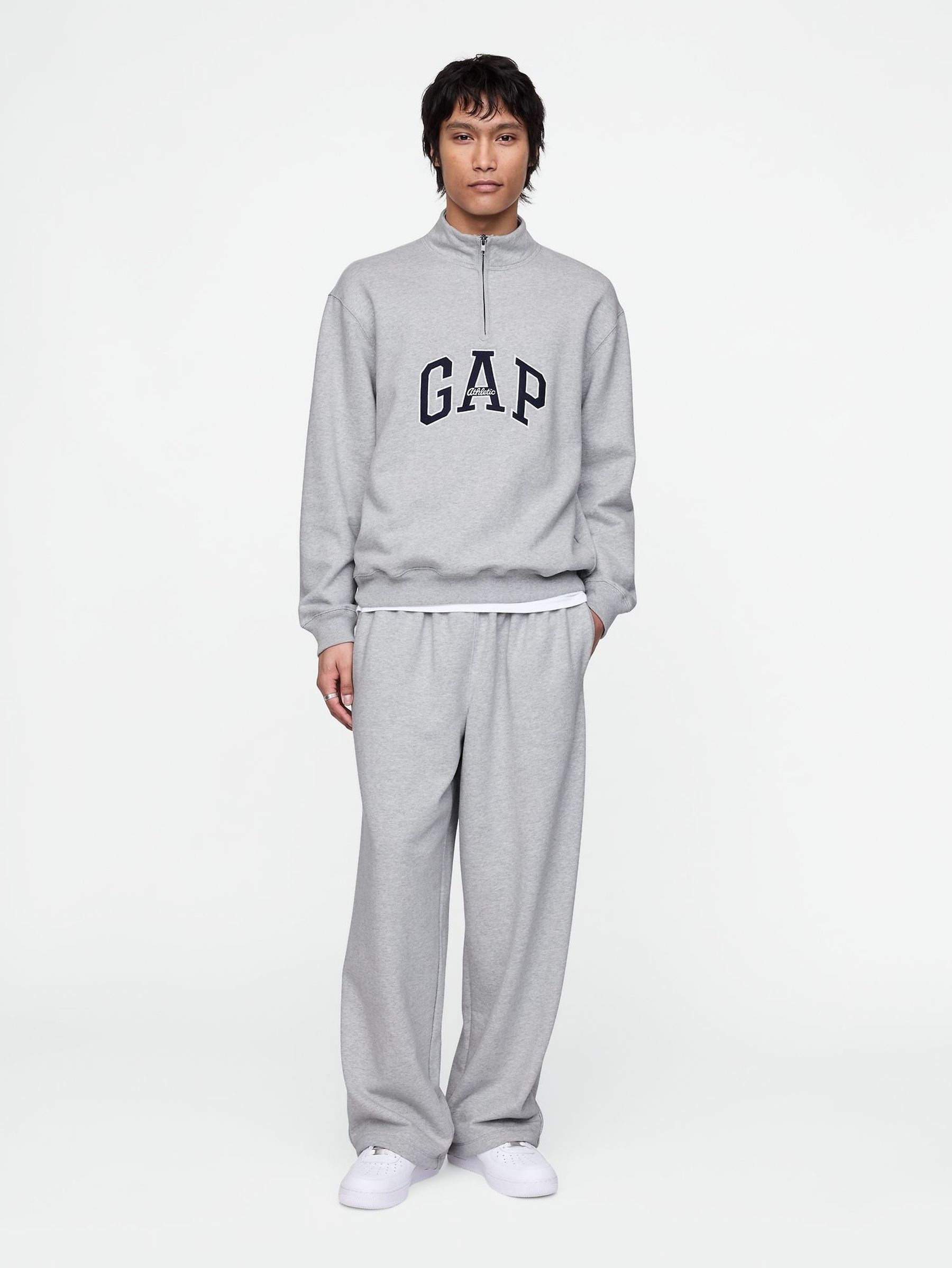 Grey Baggy Straight Leg Joggers (F35994) | £75