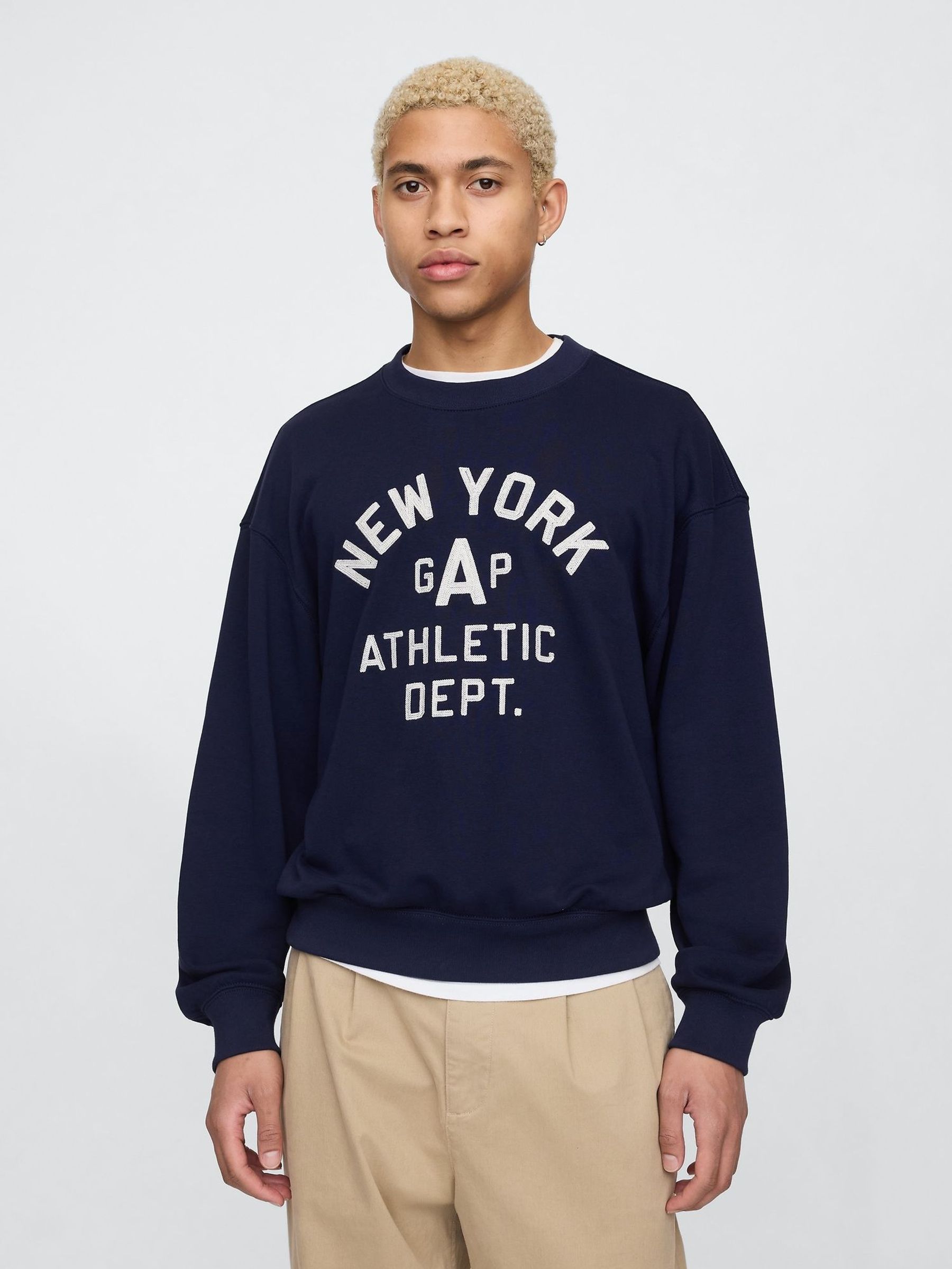Blue Vintage Soft New York Athletic Logo Sweatshirt (F36012) | £50
