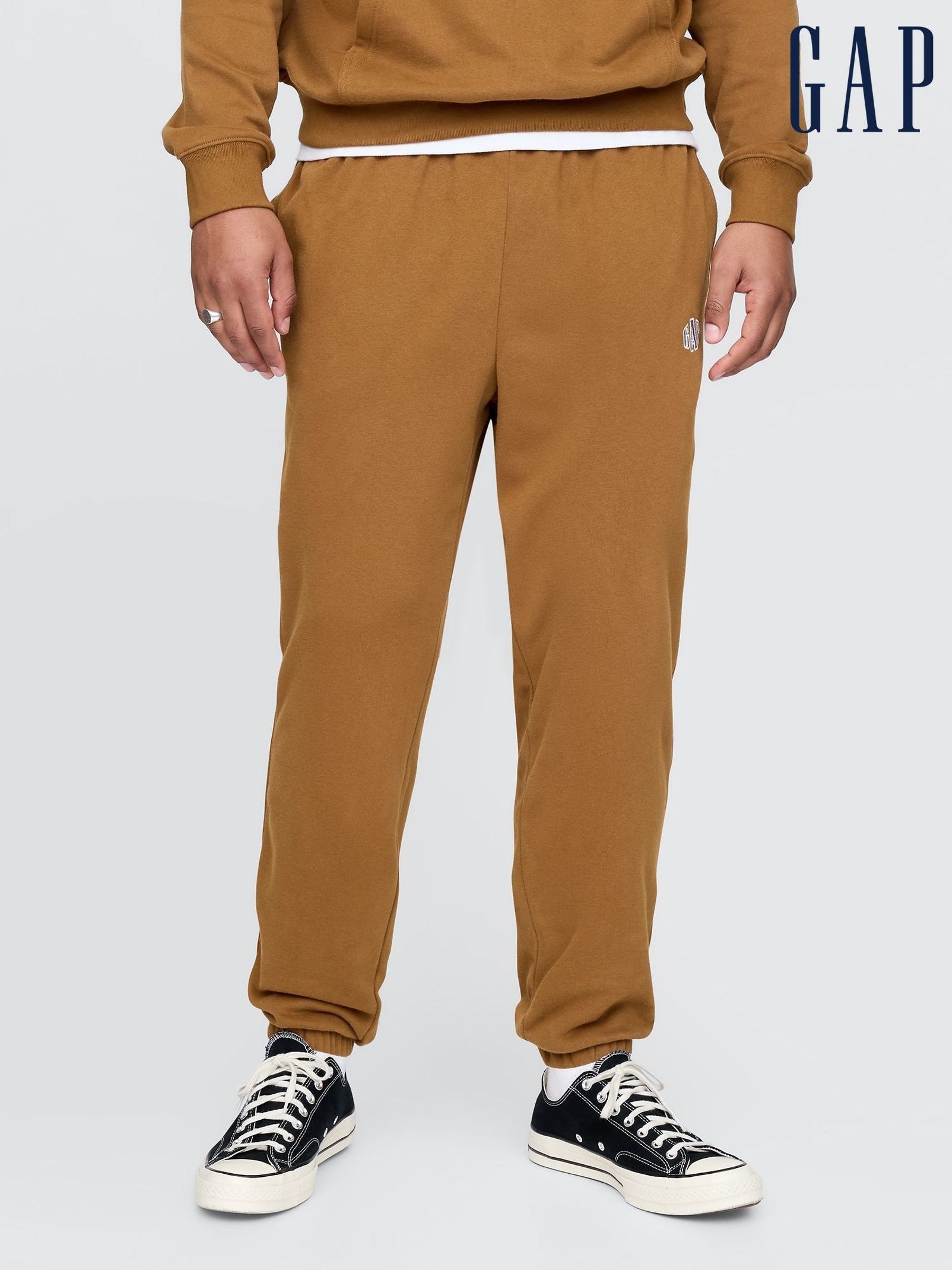 Brown Vintage Soft Joggers (F36046) | £30