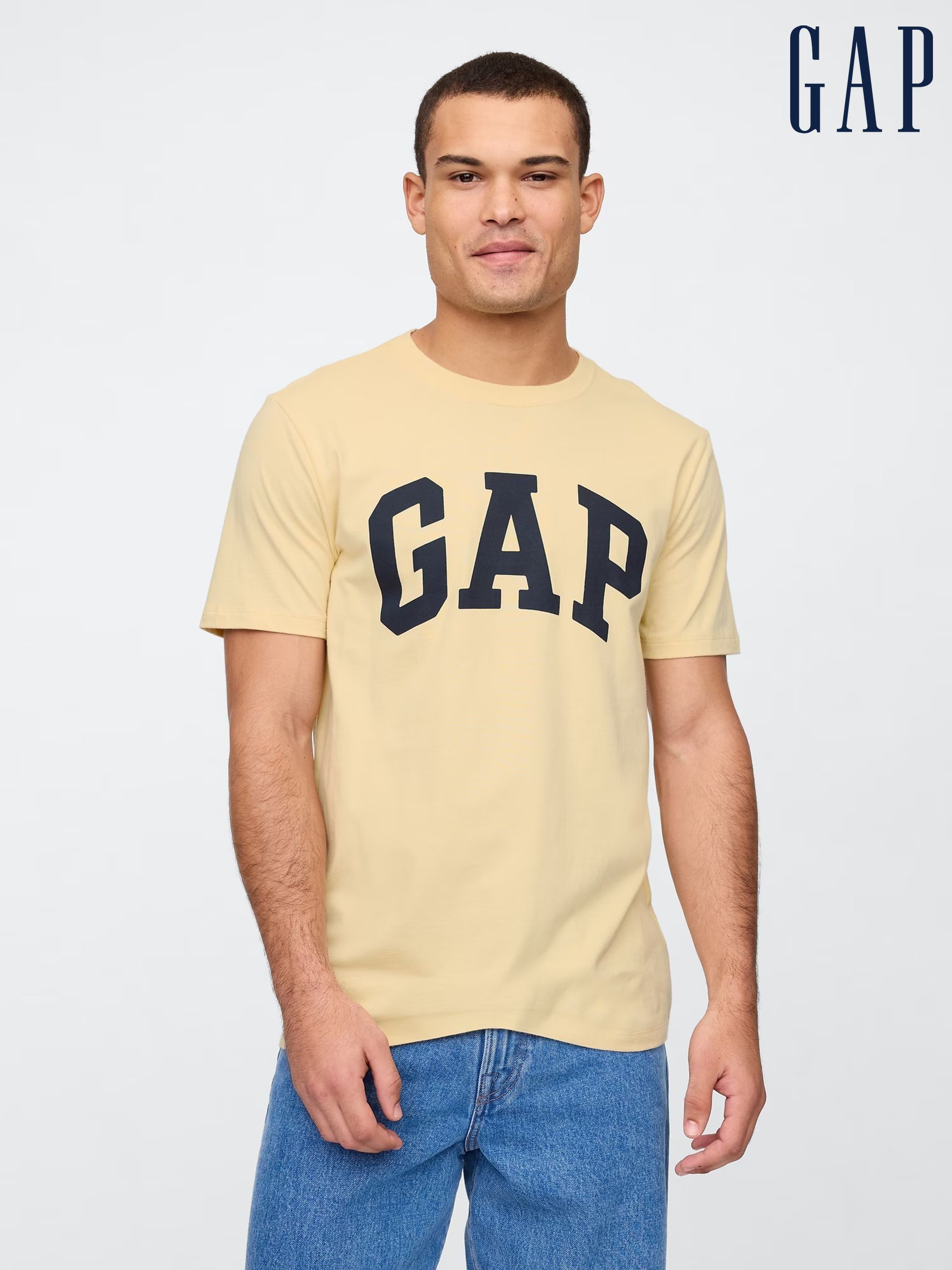 Yellow Everyday Logo 100% Cotton Crew Neck Short Sleeve T-Shirt (F36050) | £14