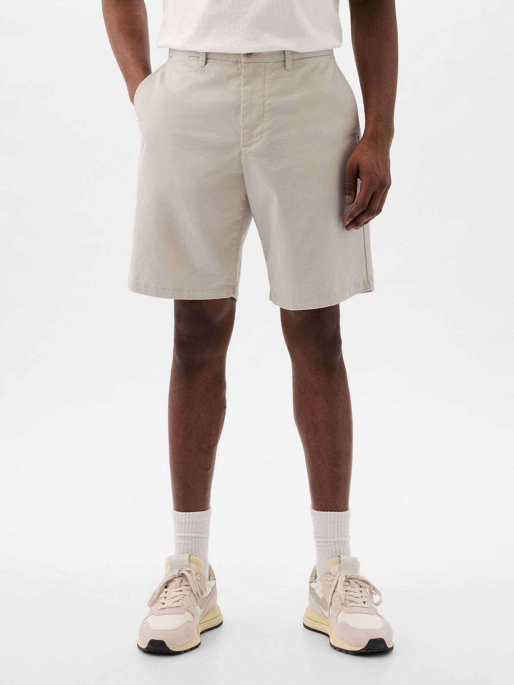 Grey Cotton Blend Vintage Shorts (F36090) | £35
