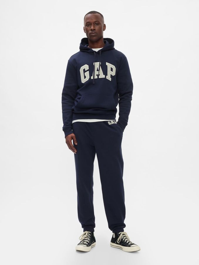 Navy Blue Logo Fleece-Lined Joggers (F36569) | £30