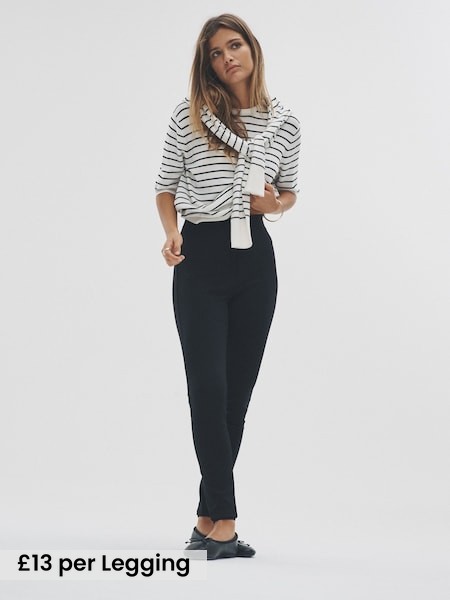 2 Pack Ponte Leggings (F38486) | £26
