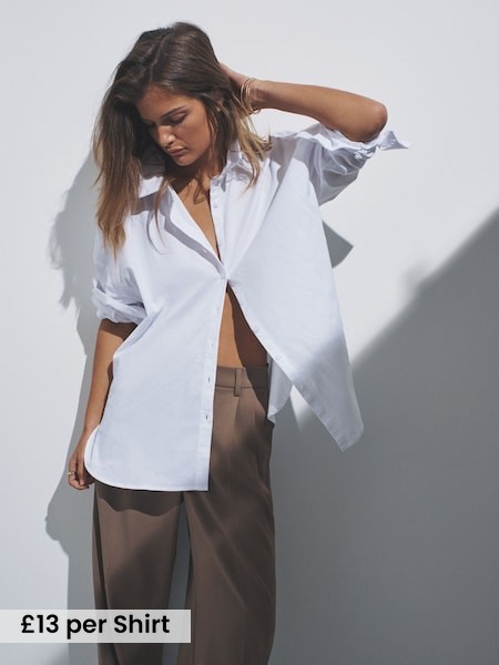 2 Pack Poplin Shirts (F38516) | £39