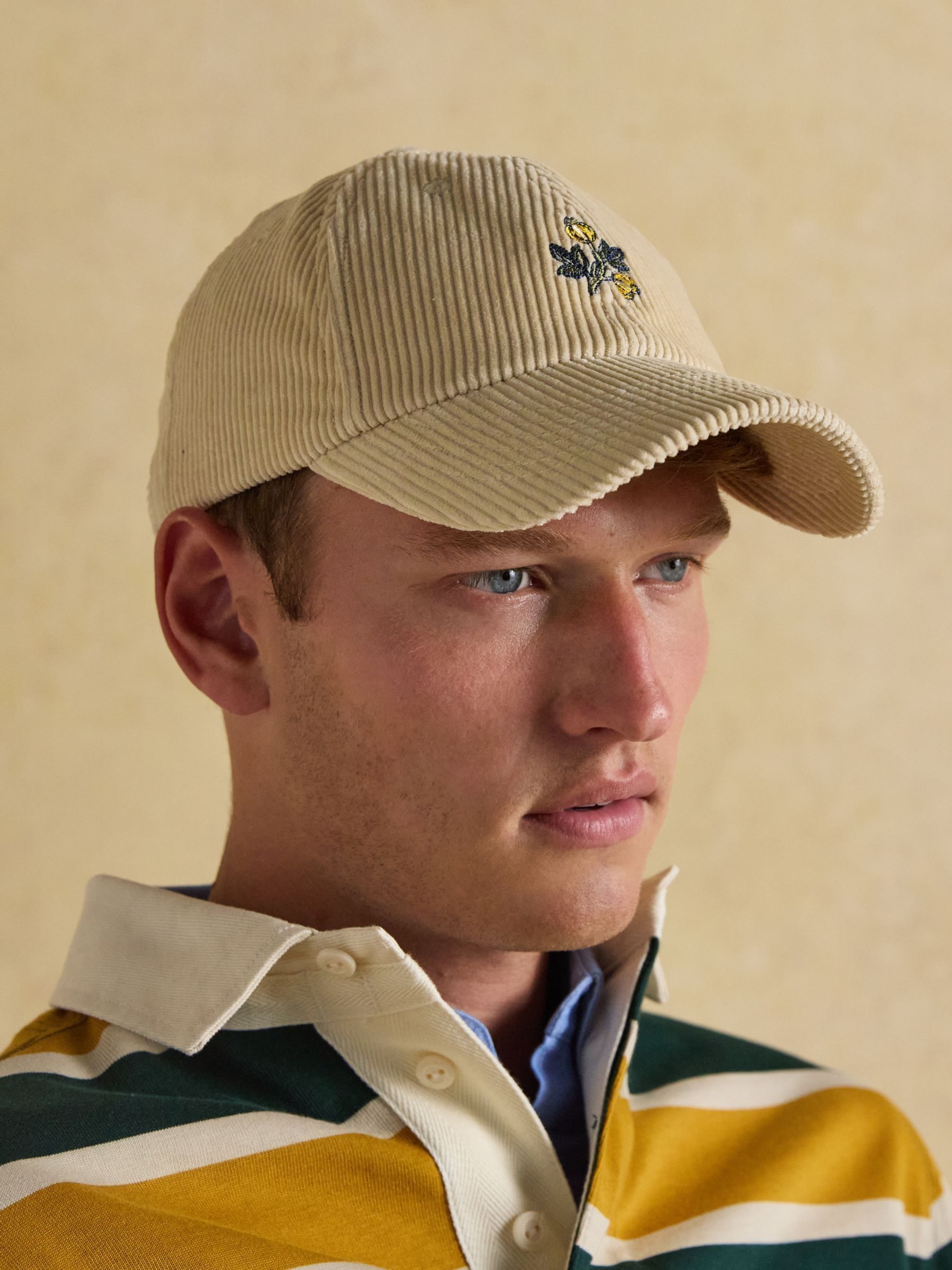 Chadwick Cream Corduroy Unisex Baseball Cap