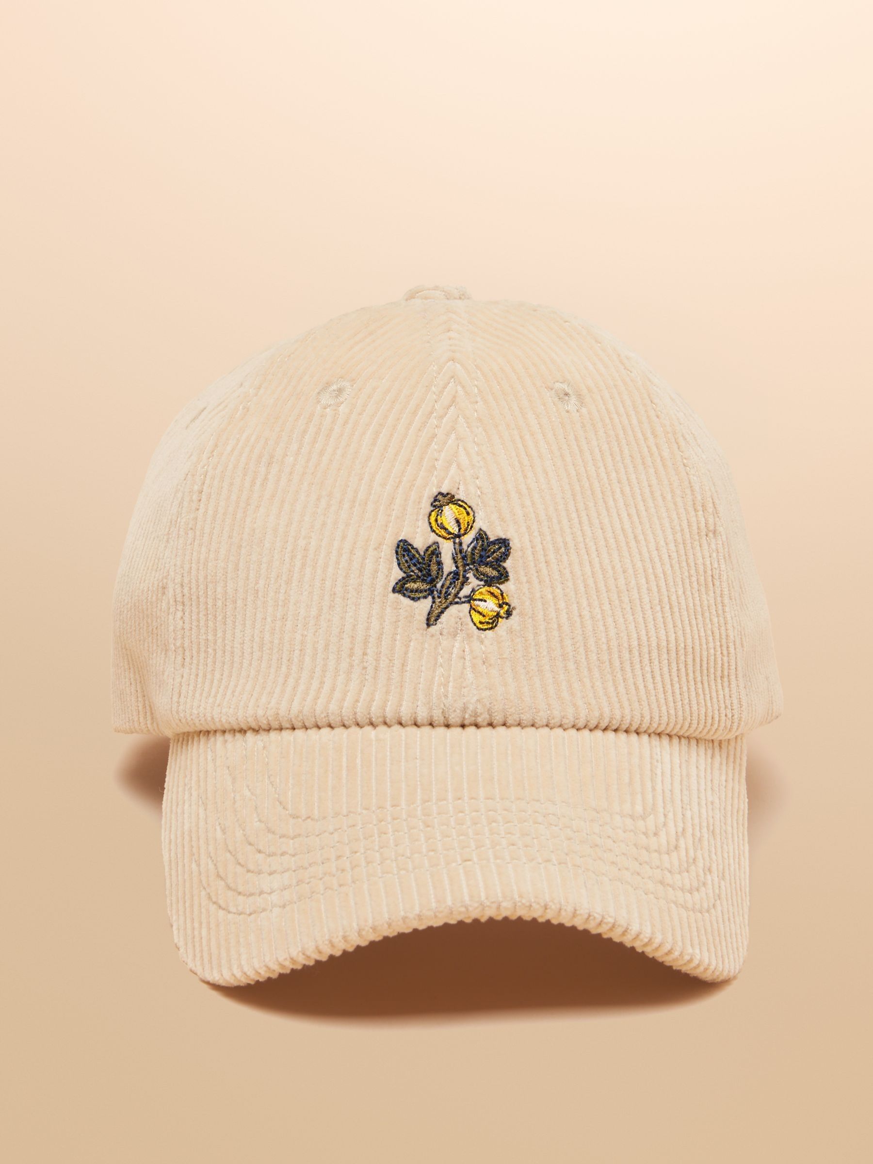 Chadwick Cream Corduroy Baseball Cap (F40174) | £19