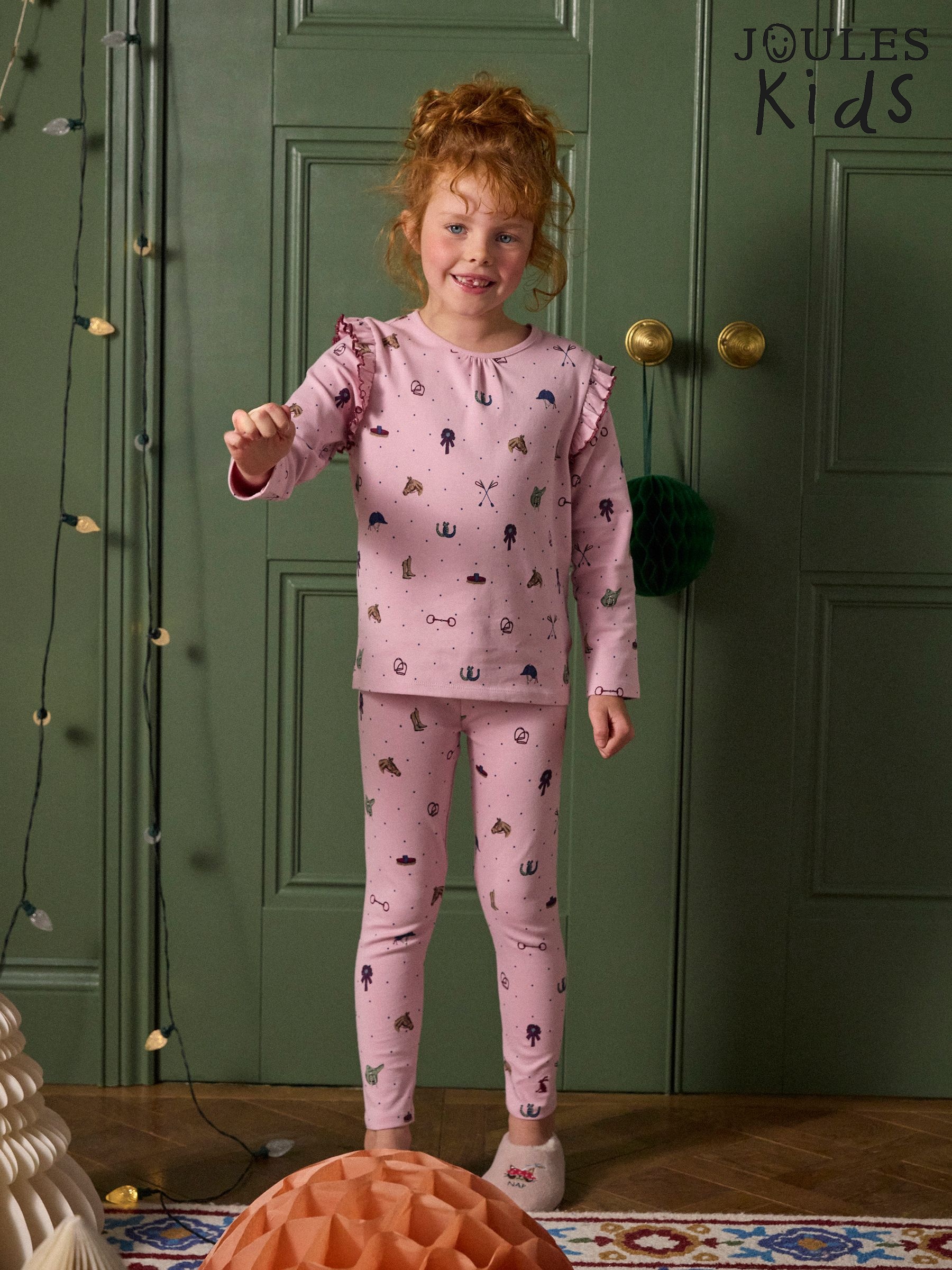 Girls' Kipwell Pink Long Sleeve Pyjama Set (F40186) | £22 - £28