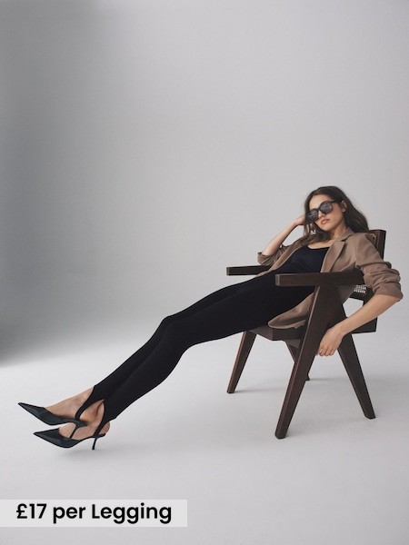 2 Pack Ponte Stirrup Leggings (F40234) | £34