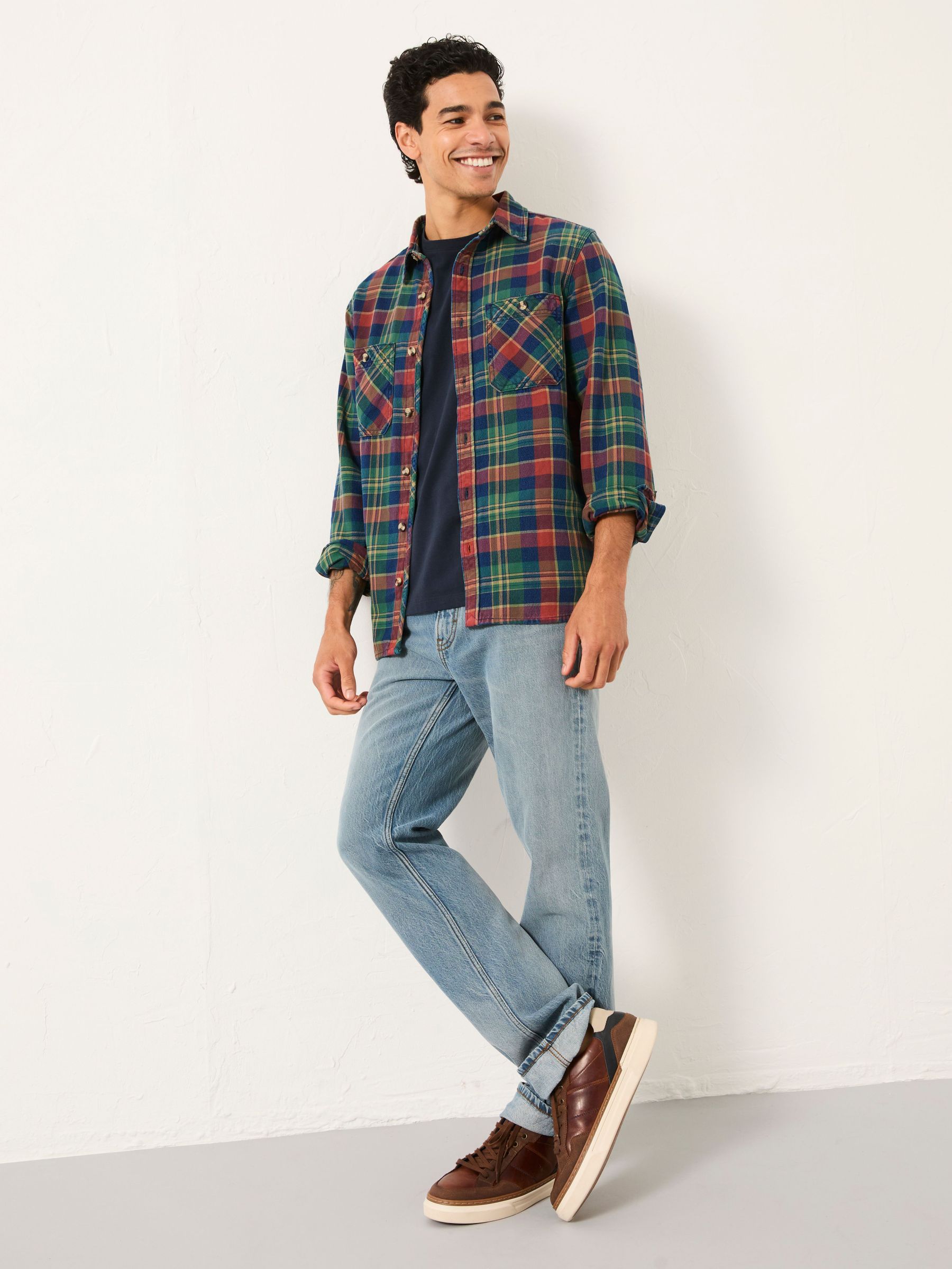 Rye Multi coloured Long Sleeve Buffalo Check Shirt (F40272) | £55