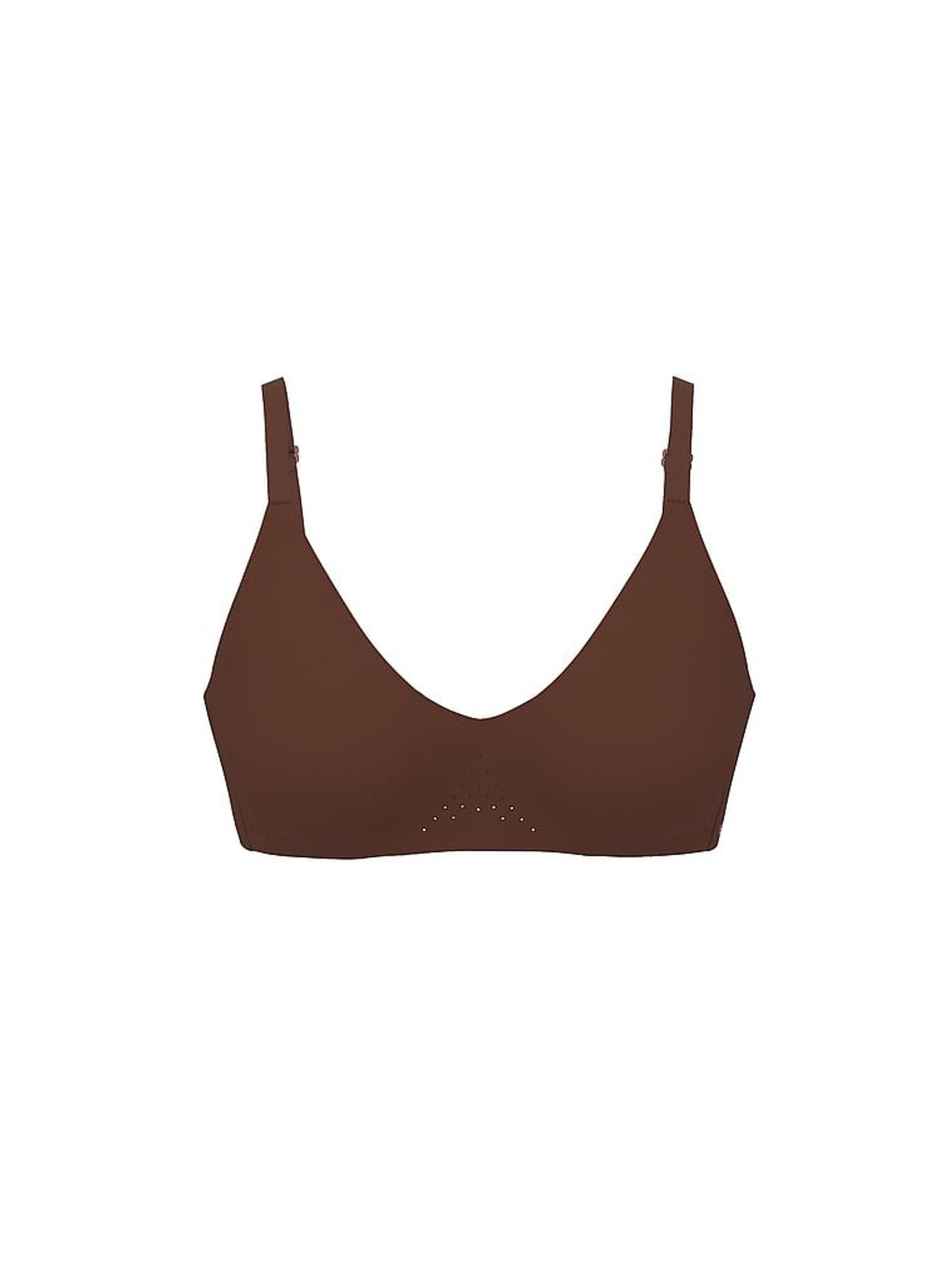 Ganache Brown VSX Featherweight™ Medium V-Neck Sports Bra (F40298) | £45