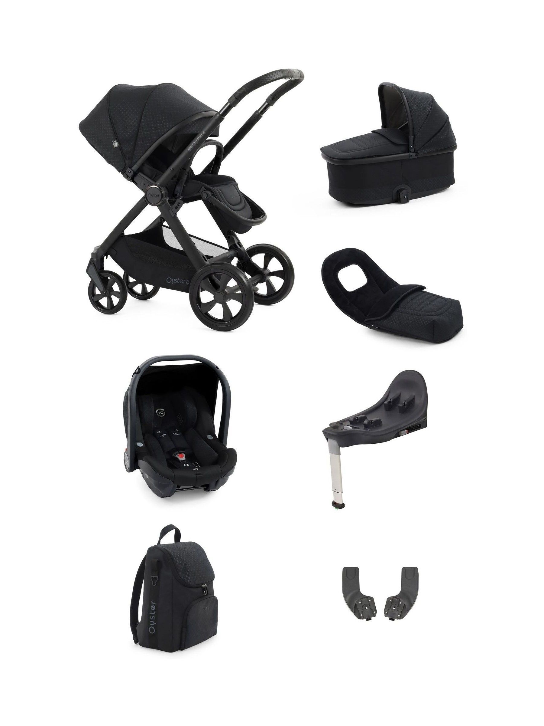 Oyster 7 Piece Raven 4 Luxury Bundle with Oyster Capsule Car Seat (F40334) | £979