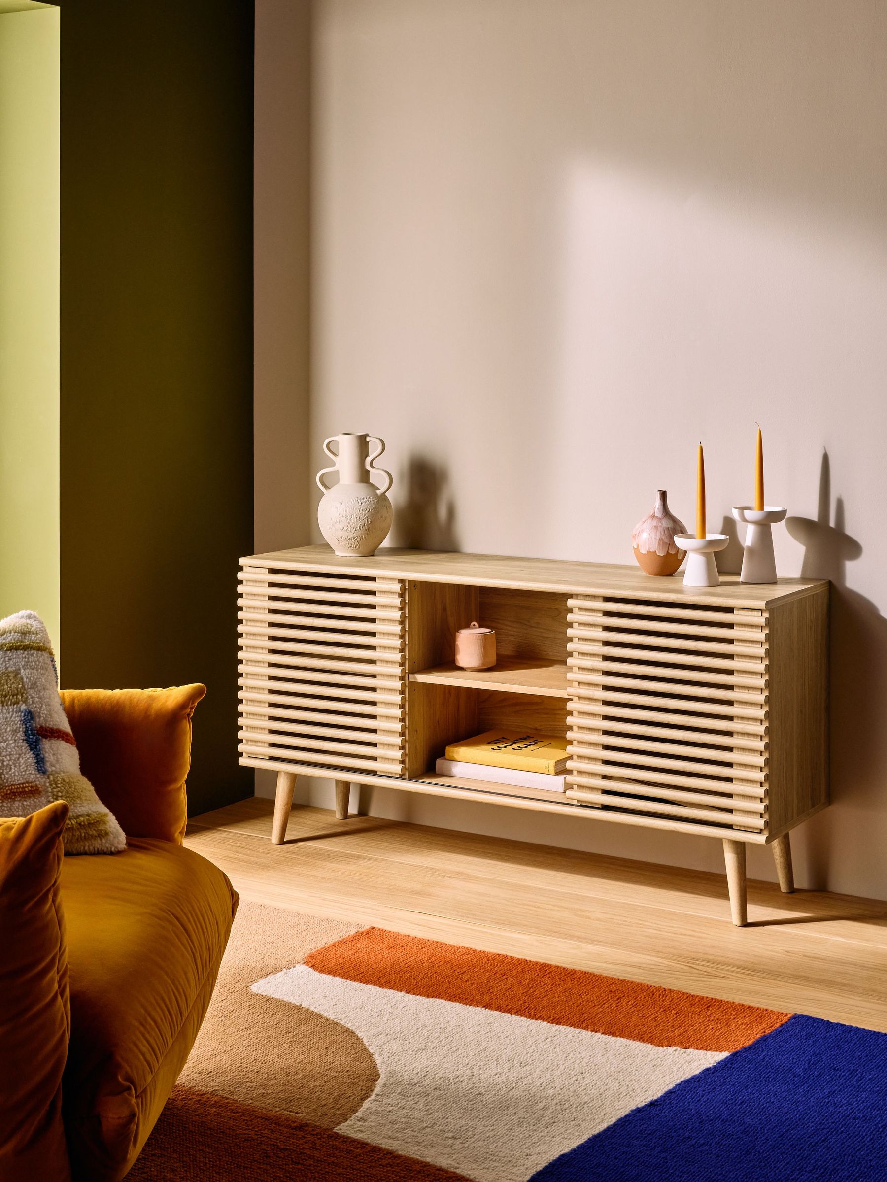 Large Tulma Sideboard in Dark Oak Effect (F40870) | £399