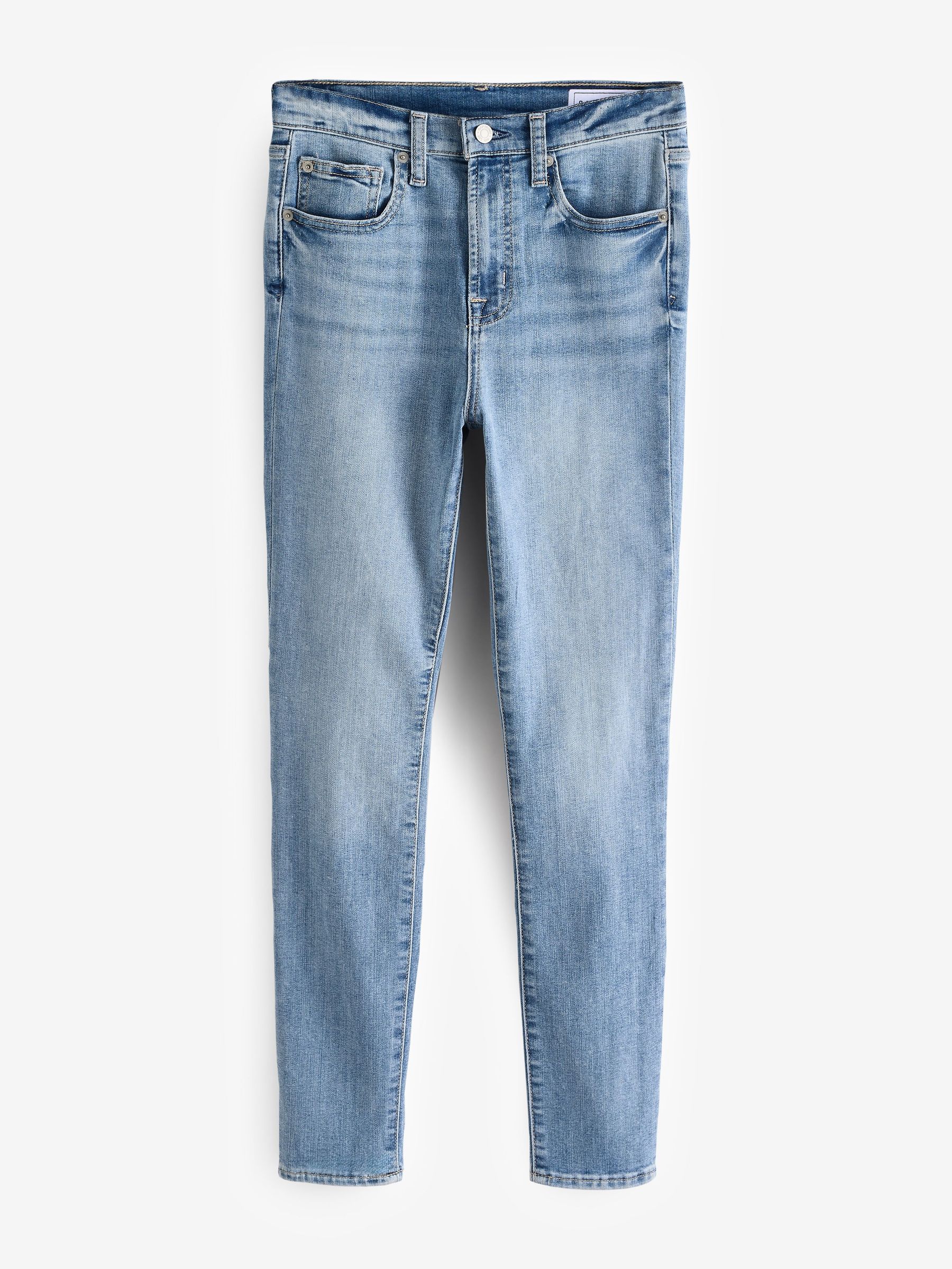 Light Blue High Waisted True Skinny Jeans (F40991) | £45