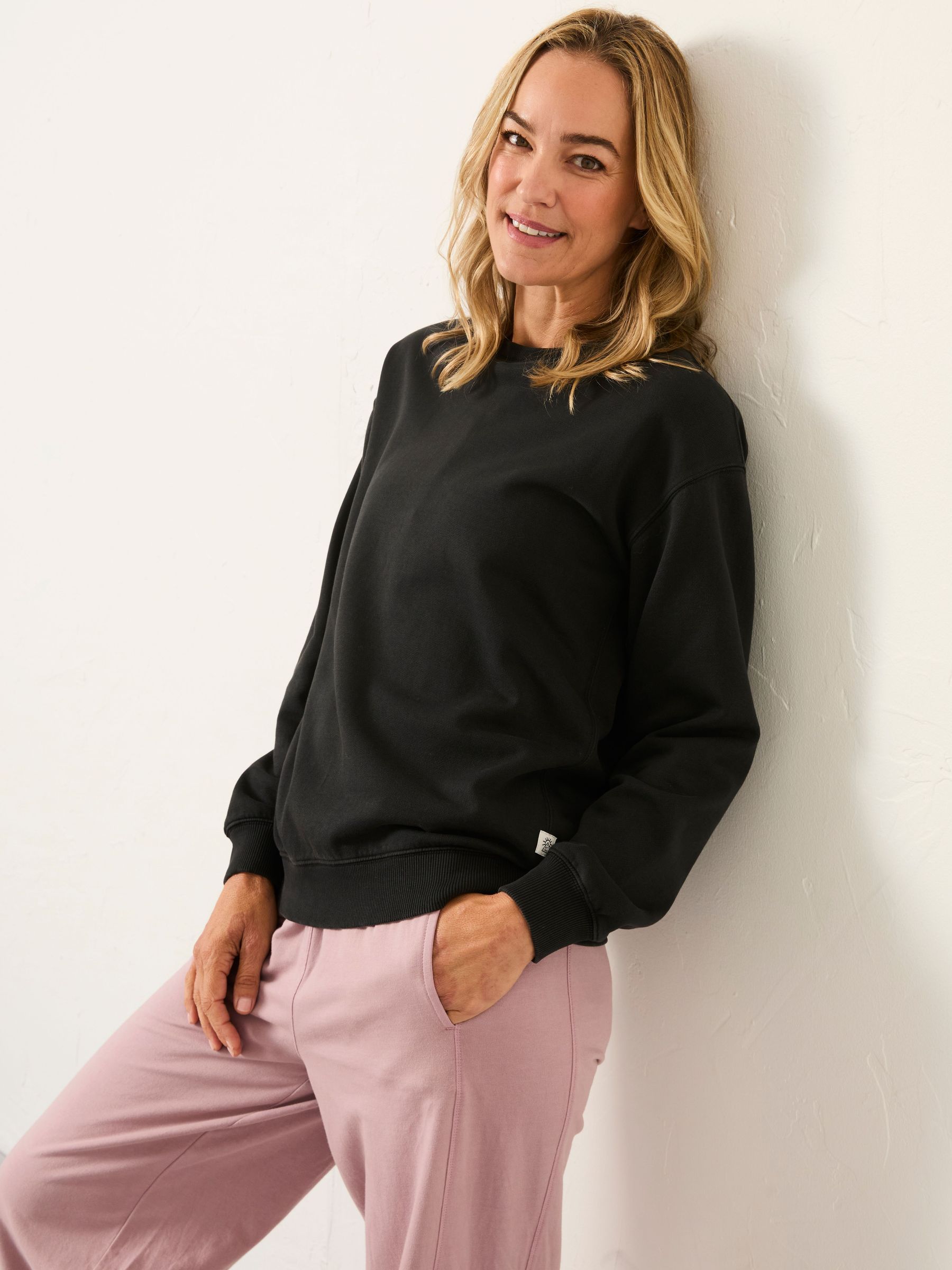 Georgia Black Crew Sweatshirt (F41134) | £42
