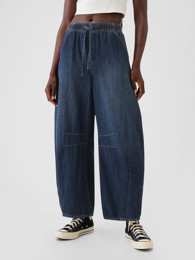Blue Mid Rise Easy Horseshoe Jeans (F41647) | £60