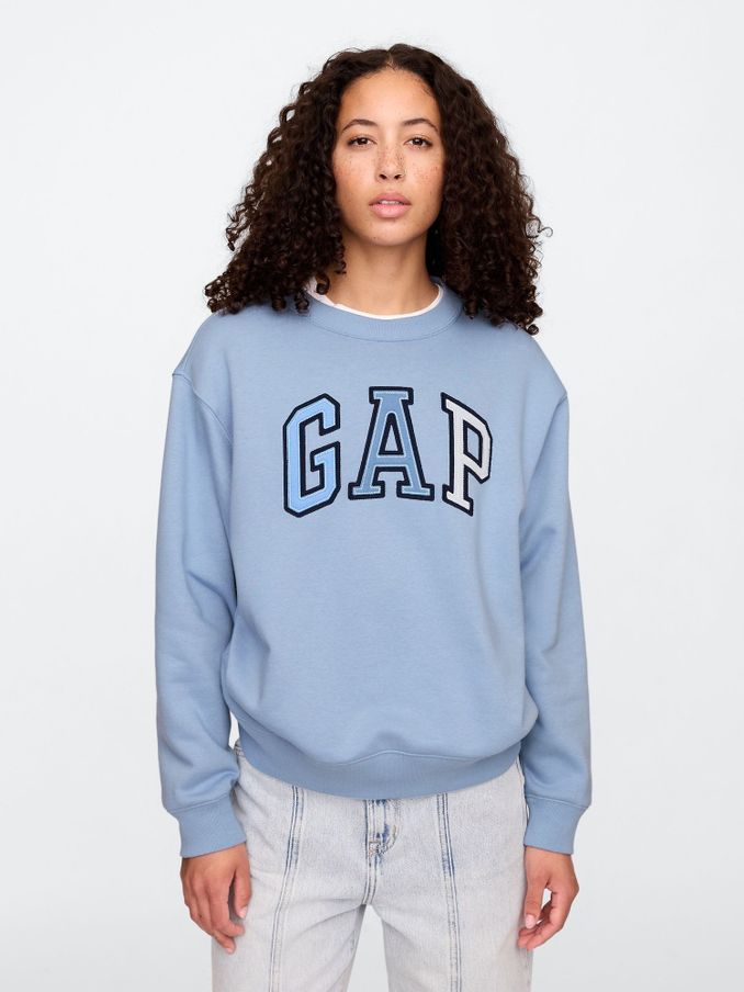 Blue Logo Crew Neck Sweatshirt (F41648) | £30