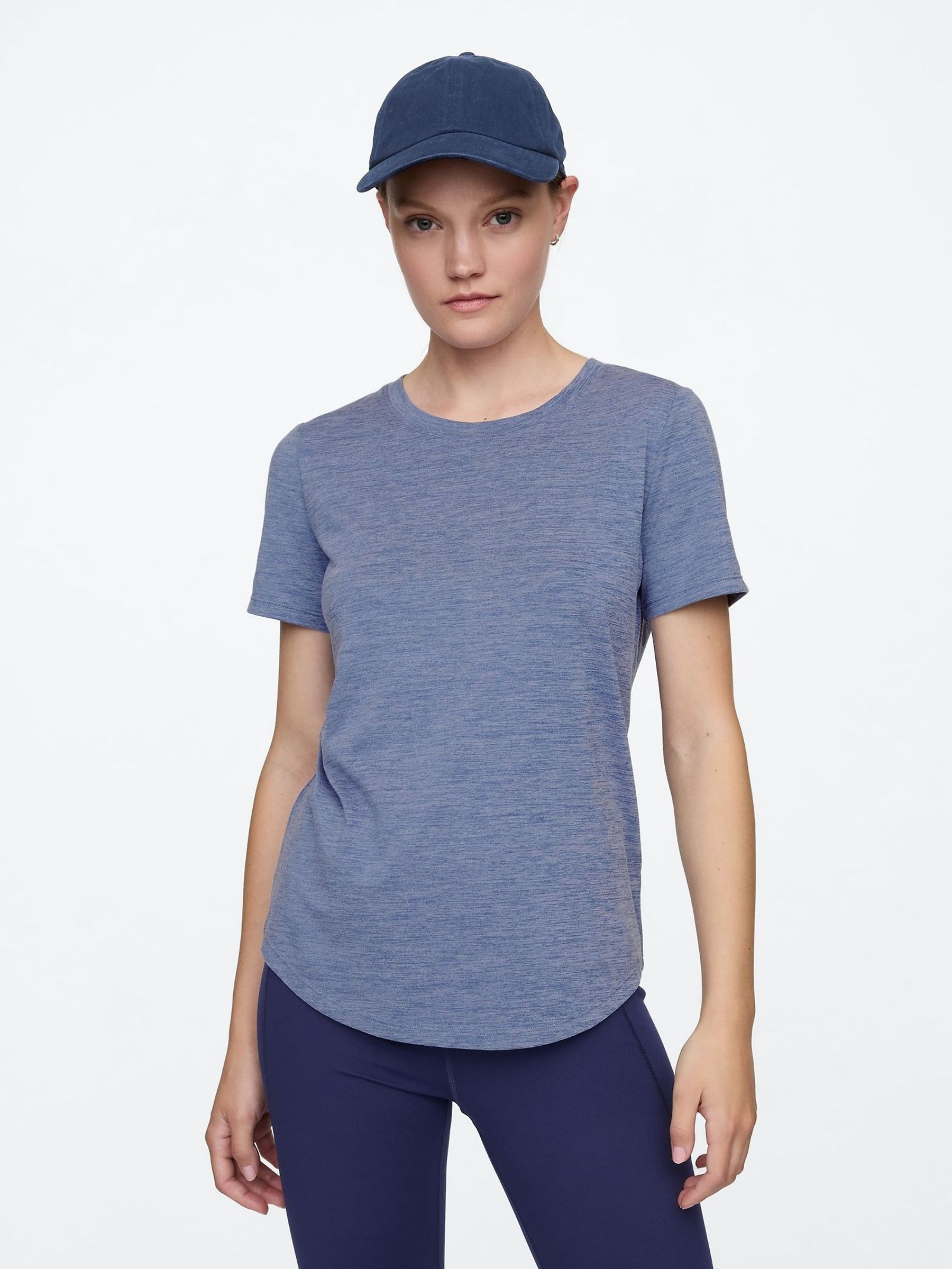 Blue Brushed Jersey Short Sleeve T-Shirt (F41670) | £15