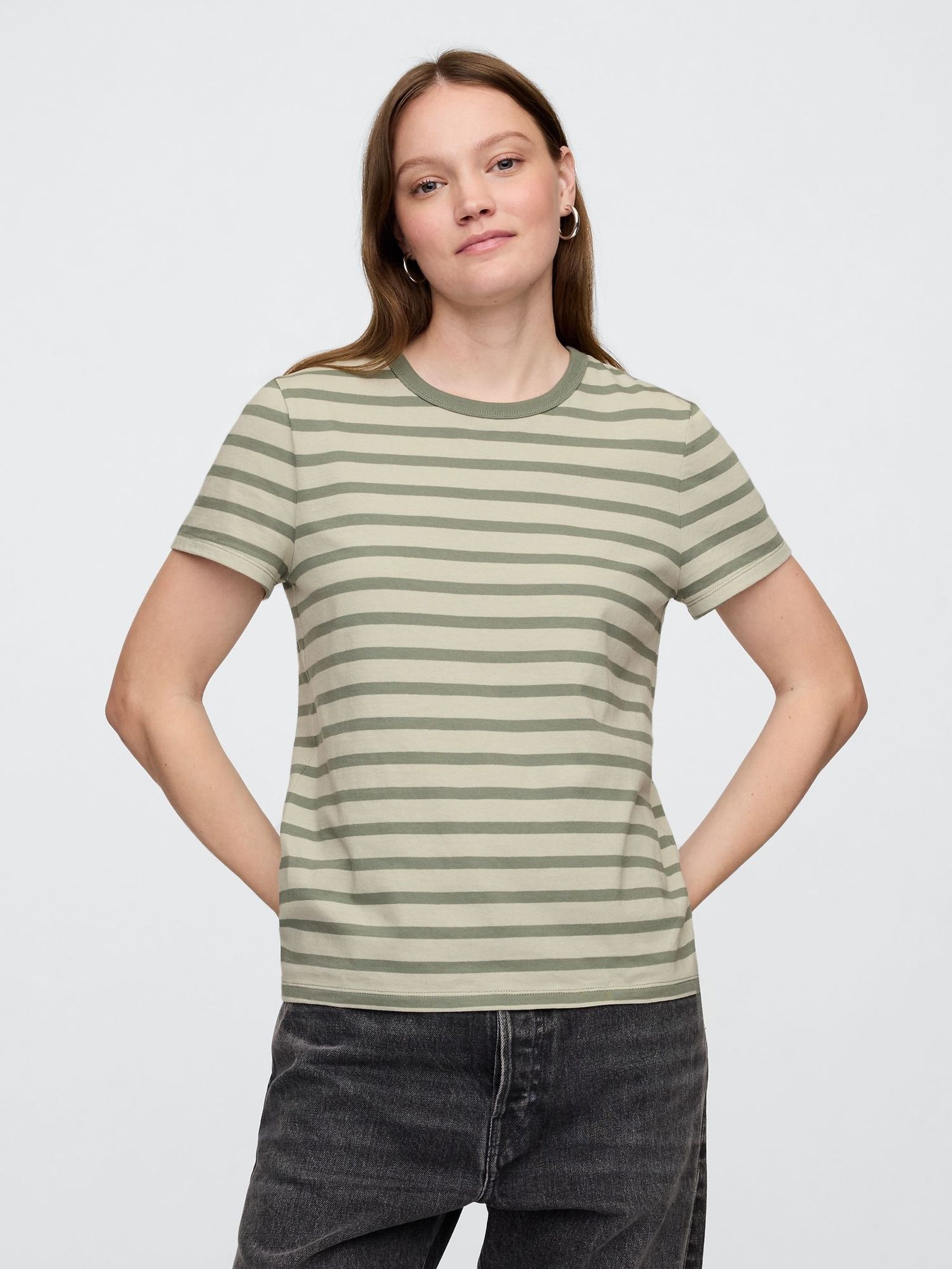 Green Crew Neck Favourite Cotton Short Sleeve T-Shirt (F41791) | £14
