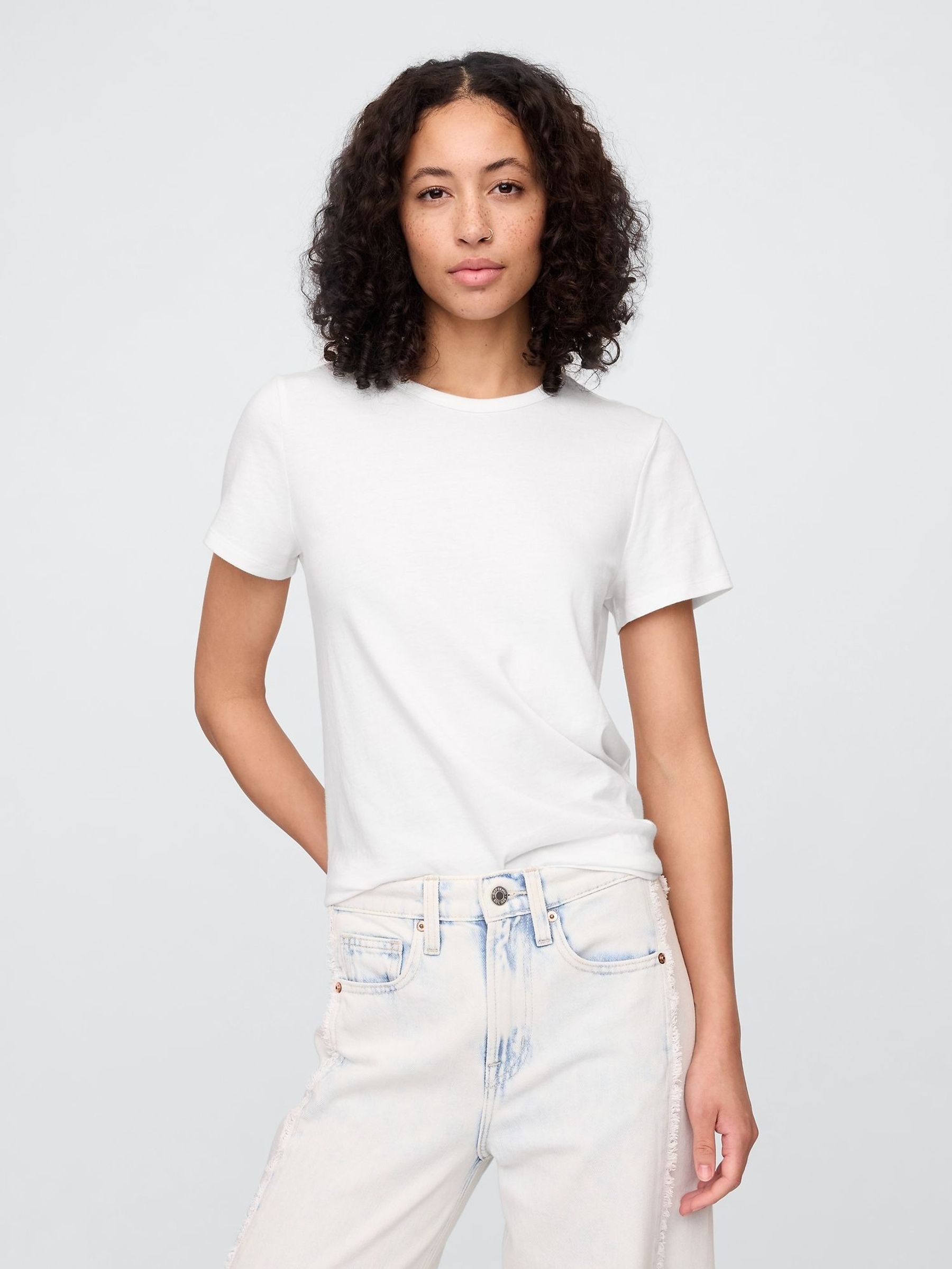 White Crew Neck Favourite Cotton Short Sleeve T-Shirt (F41792) | £12