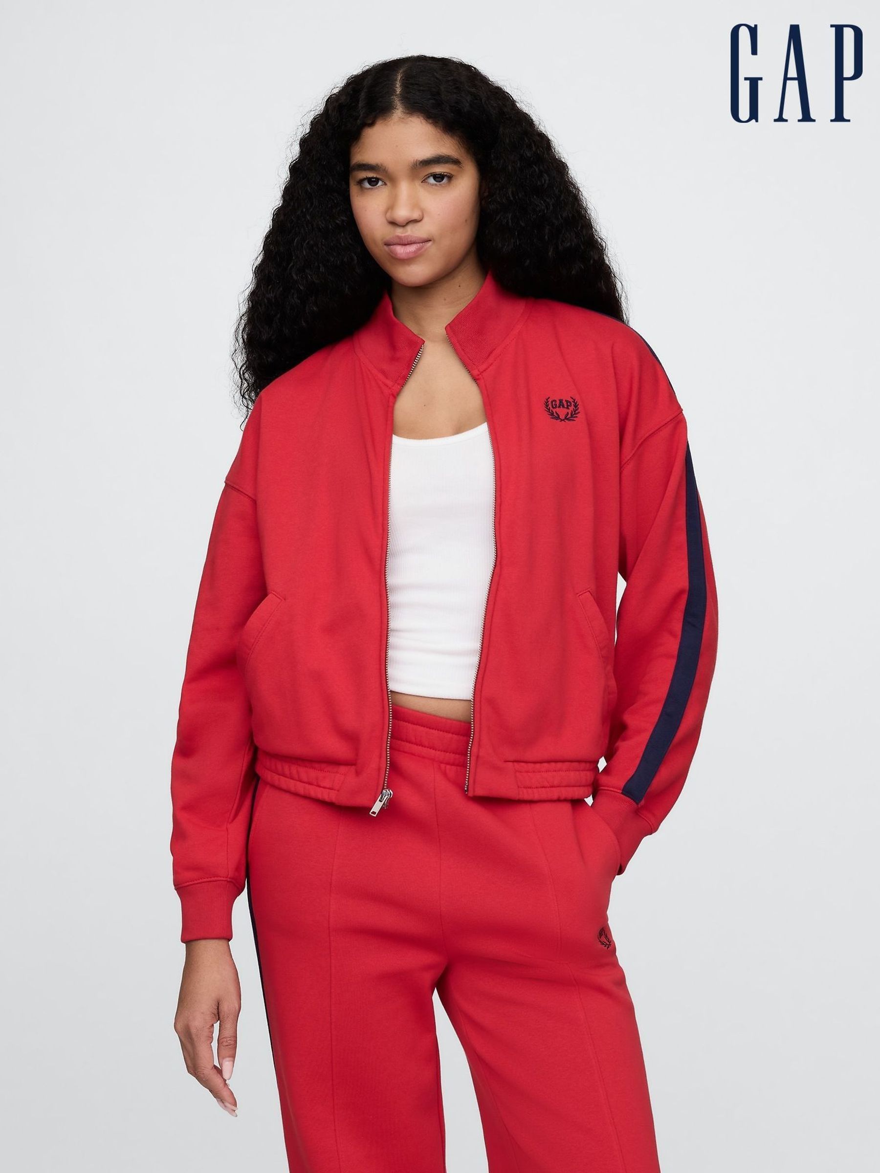 Red Vintage Soft Logo Track Jacket (F41796) | £45