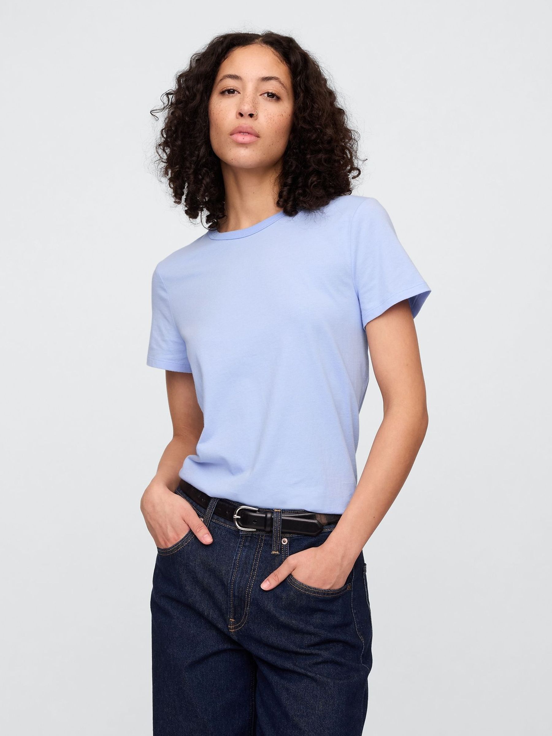 Blue Crew Neck Favourite Cotton Short Sleeve T-Shirt (F41803) | £12