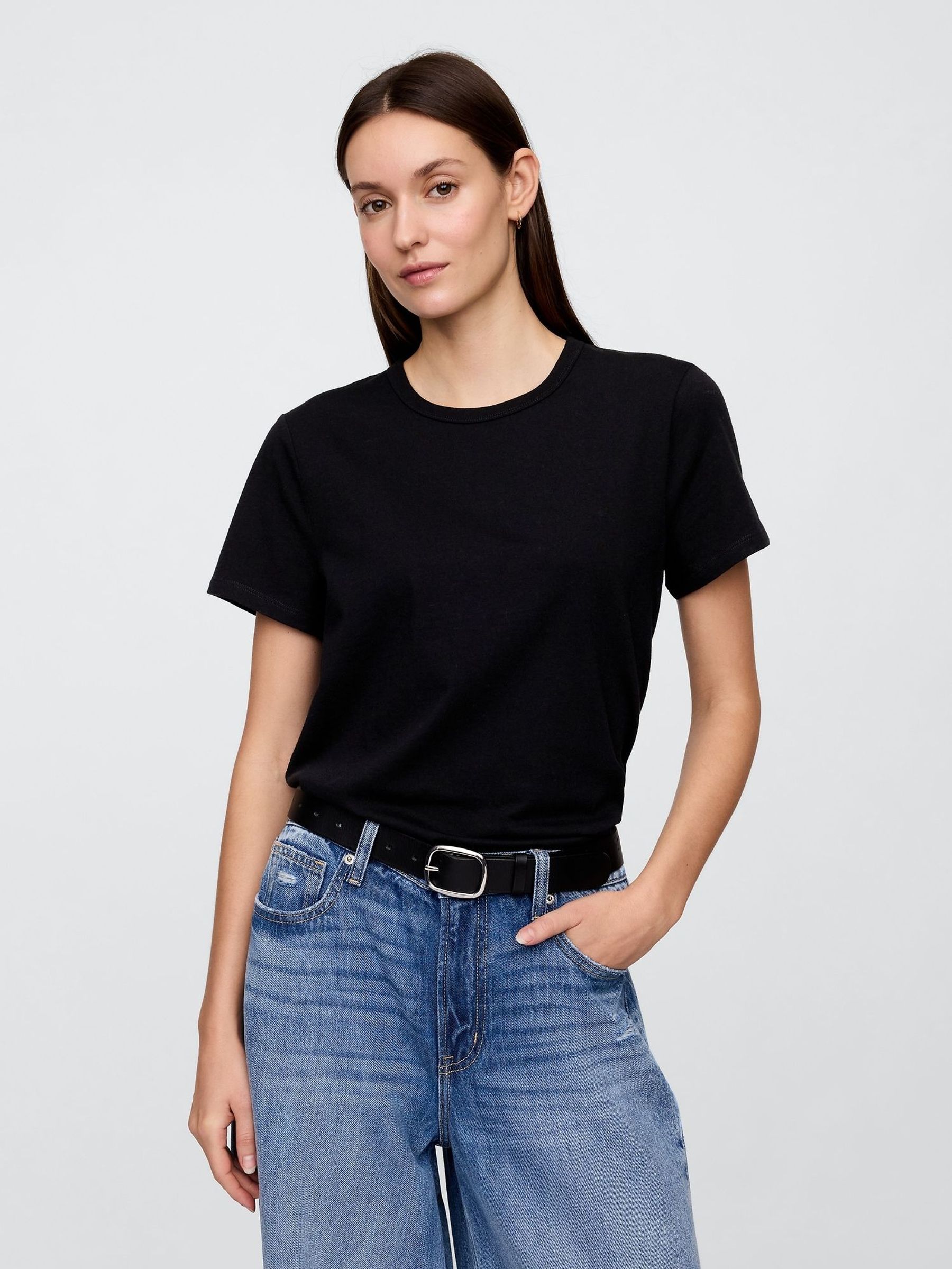 Black Crew Neck Favourite Cotton Short Sleeve T-Shirt (F41839) | £12
