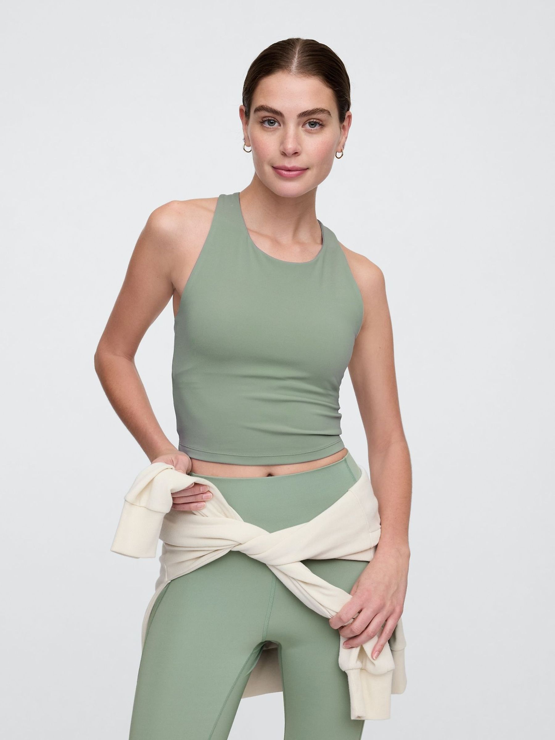 Green Studio Longline Sports Bra (F42001) | £25