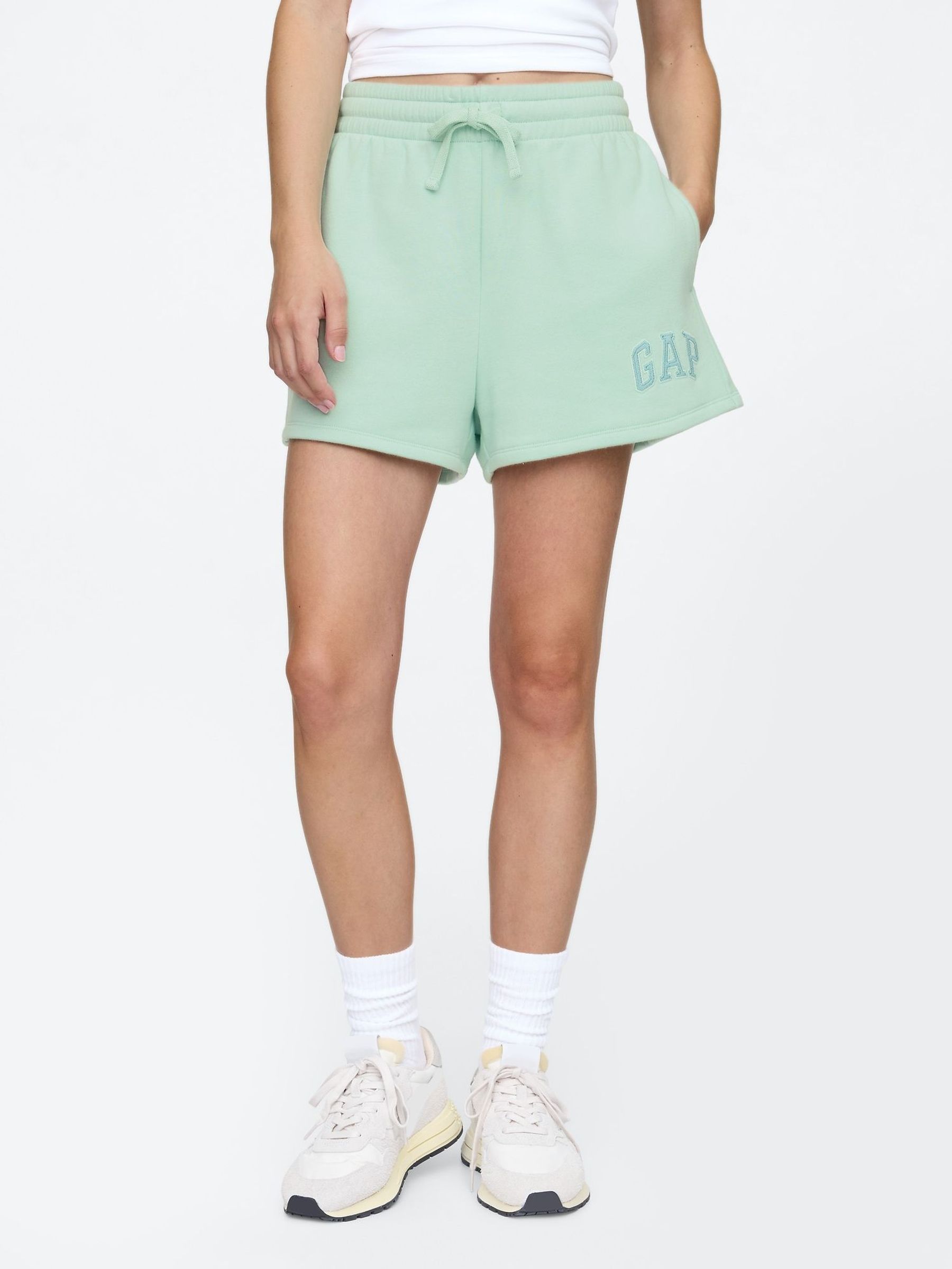Green Logo Pull On Shorts (F42030) | £25