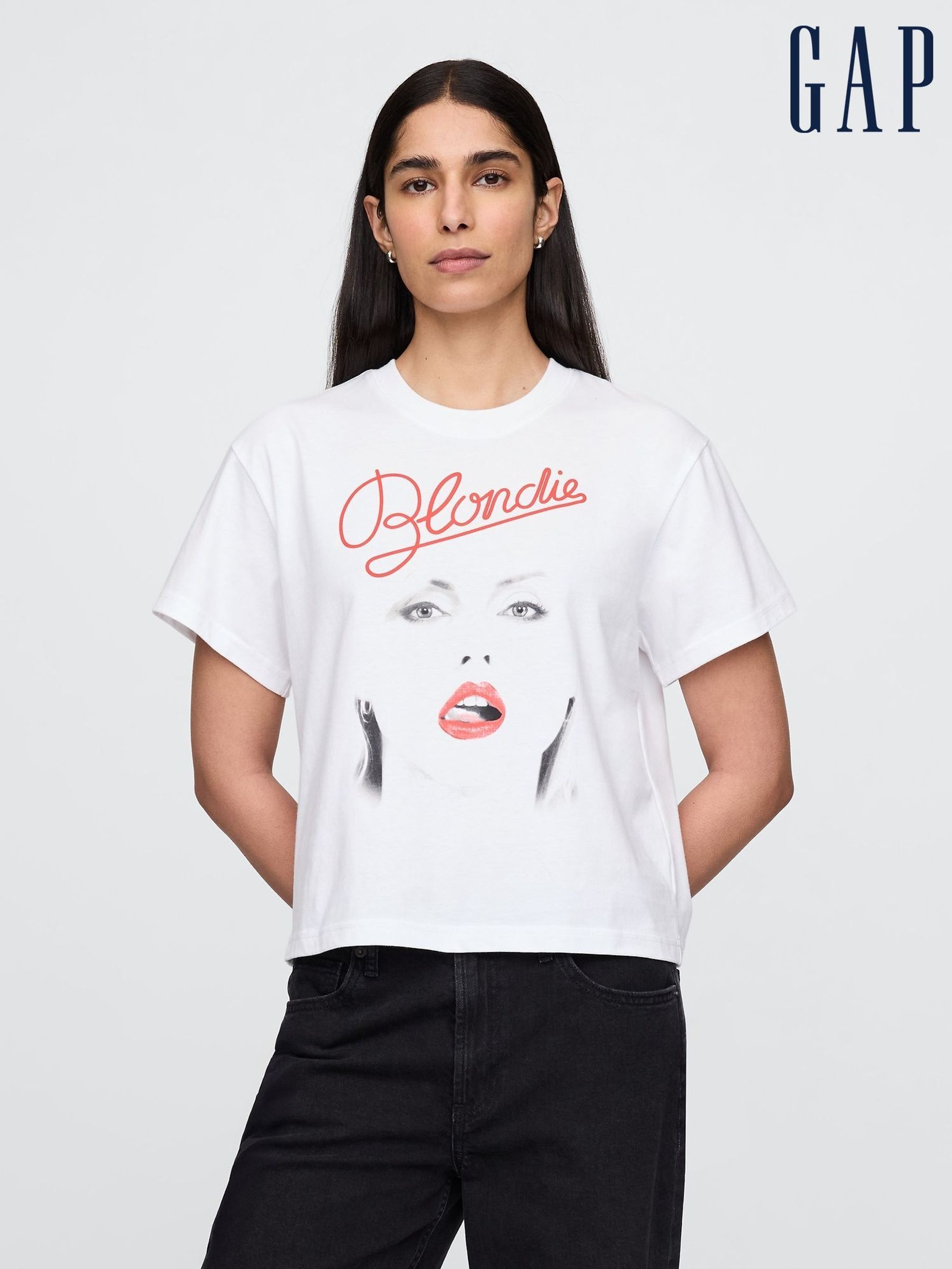White Organic Cotton Graphic T-Shirt (F42074) | £35