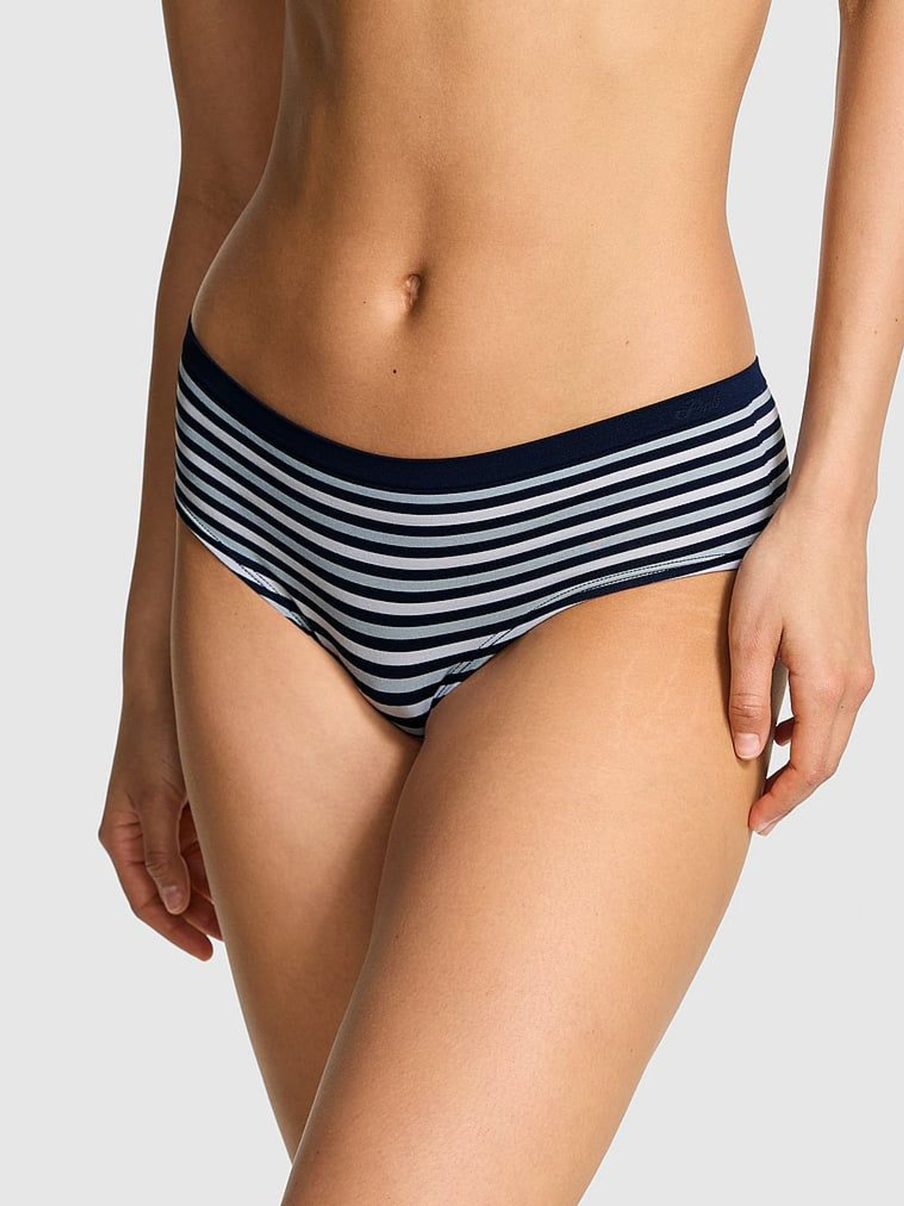 Noir Navy Blue Hipster Seamless Knickers (F43613) | £9