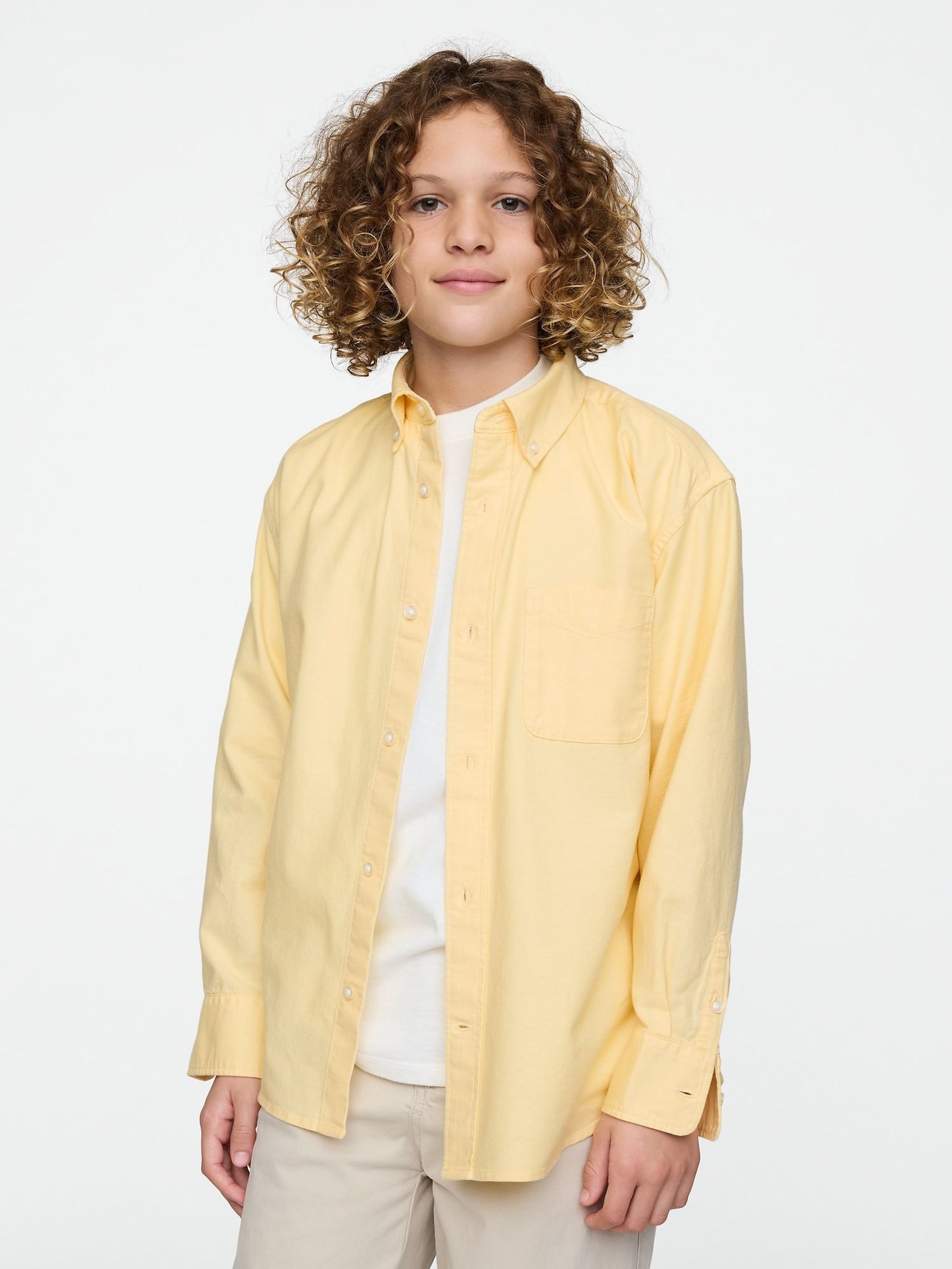 Yellow Relaxed Oxford Shirt (4-13yrs) (F44842) | £25