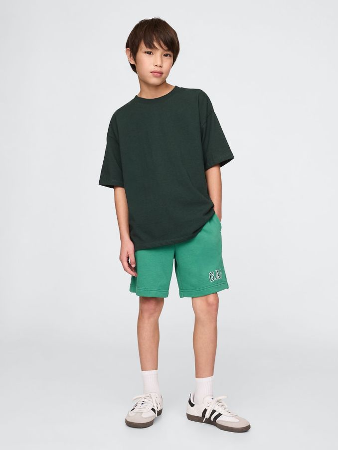 Green Logo Pull On Fleece-Lined Shorts (4-13yrs) (F44849) | £14