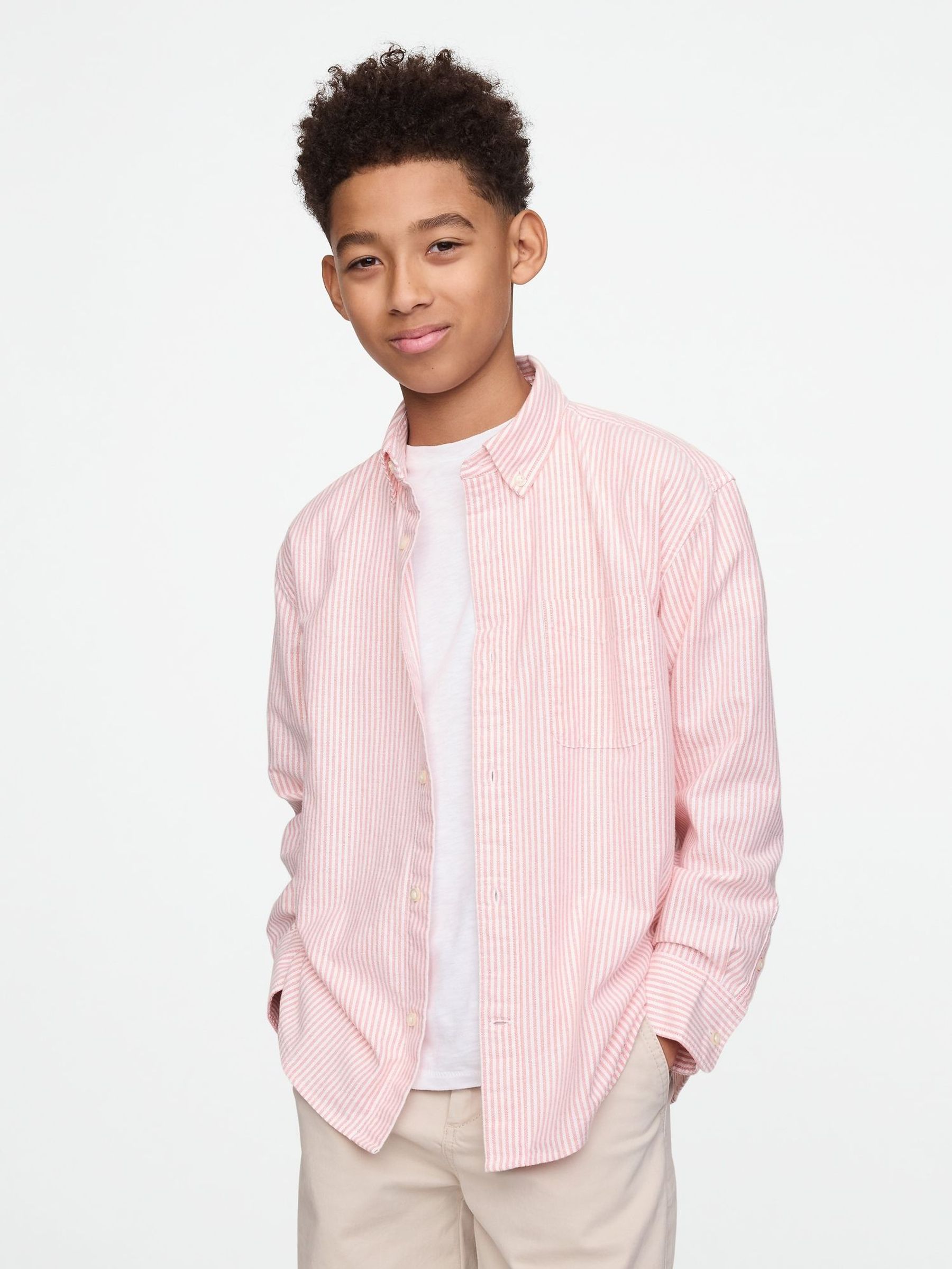 Pink Relaxed Oxford Shirt (4-13yrs) (F44852) | £25