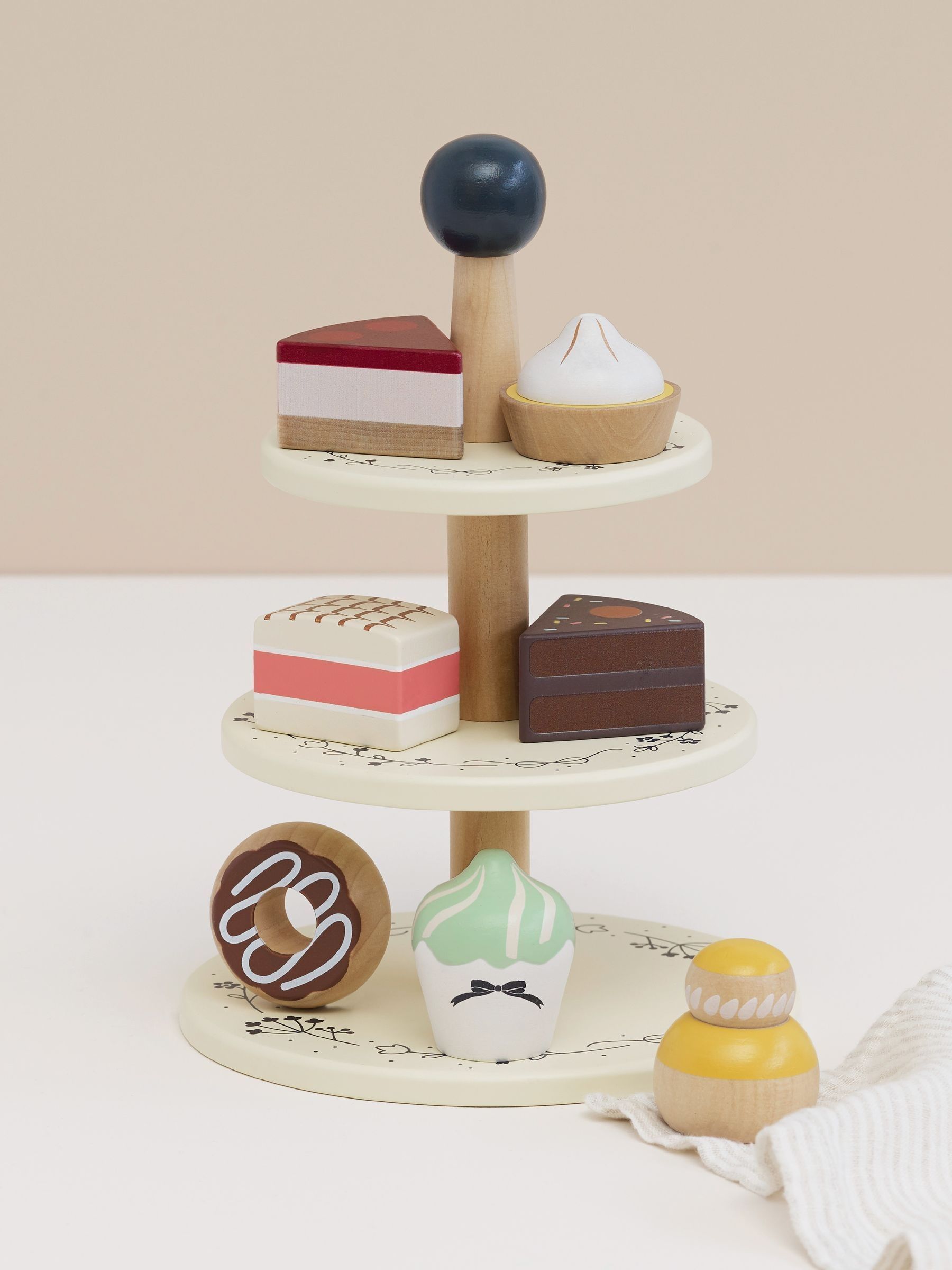 Le Toy Van Three Tier Patiserie Cake Stand (F44944) | £30