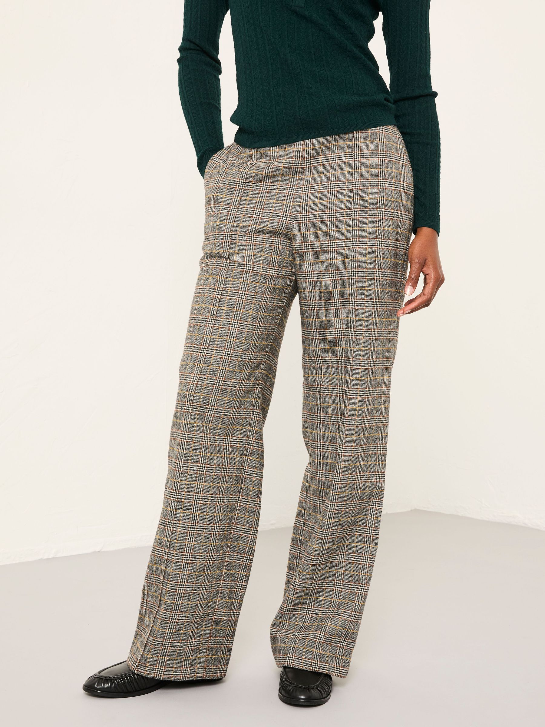 Lyra Charcoal Mid Check Trouser (F45652) | £65