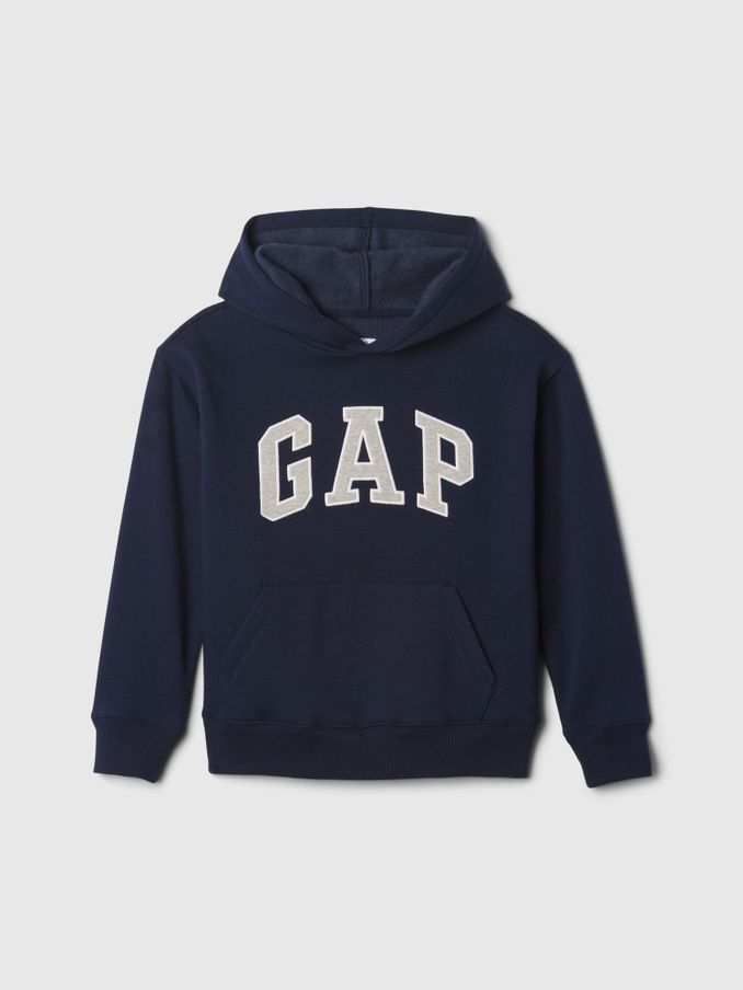 Navy Blue Pullover Vintage Logo Hoodie (4-13yrs) (F46051) | £20