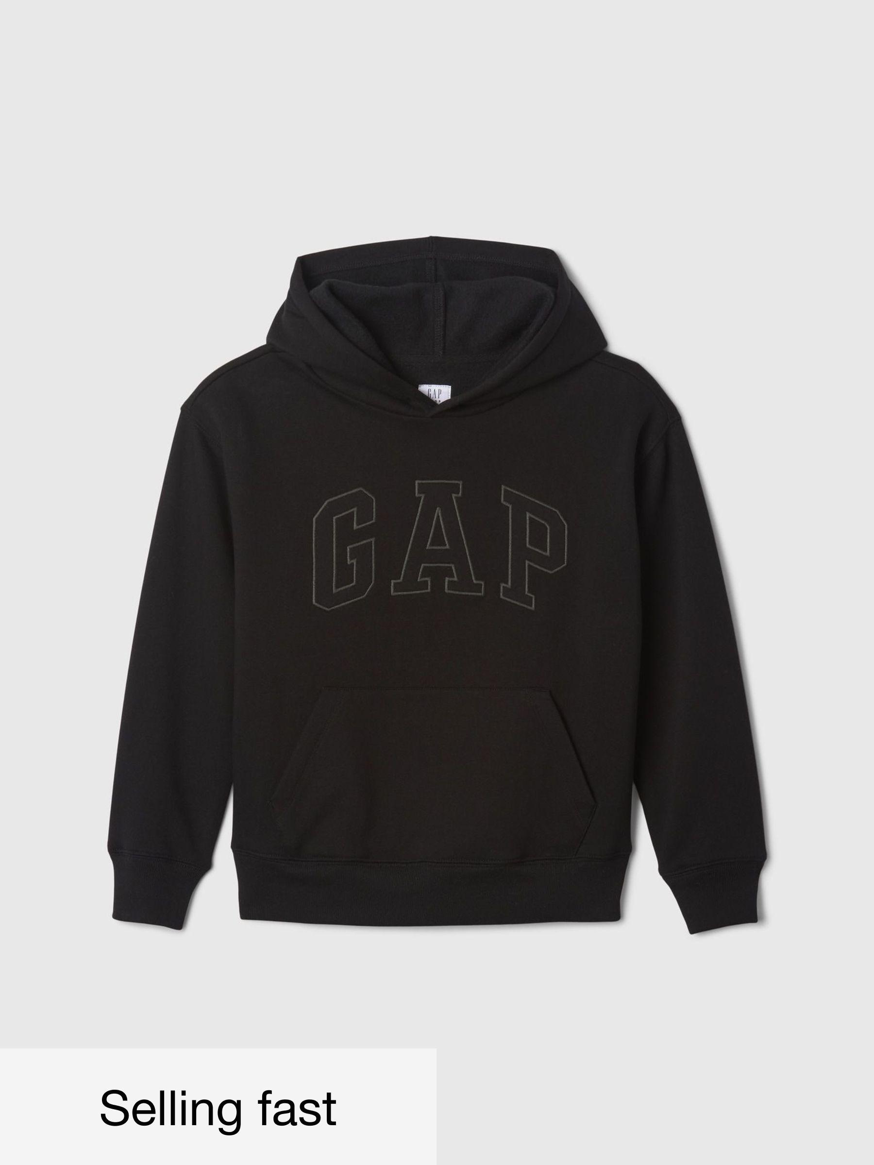 Black Pullover Vintage Logo Hoodie (4-13yrs) (F46053) | £20