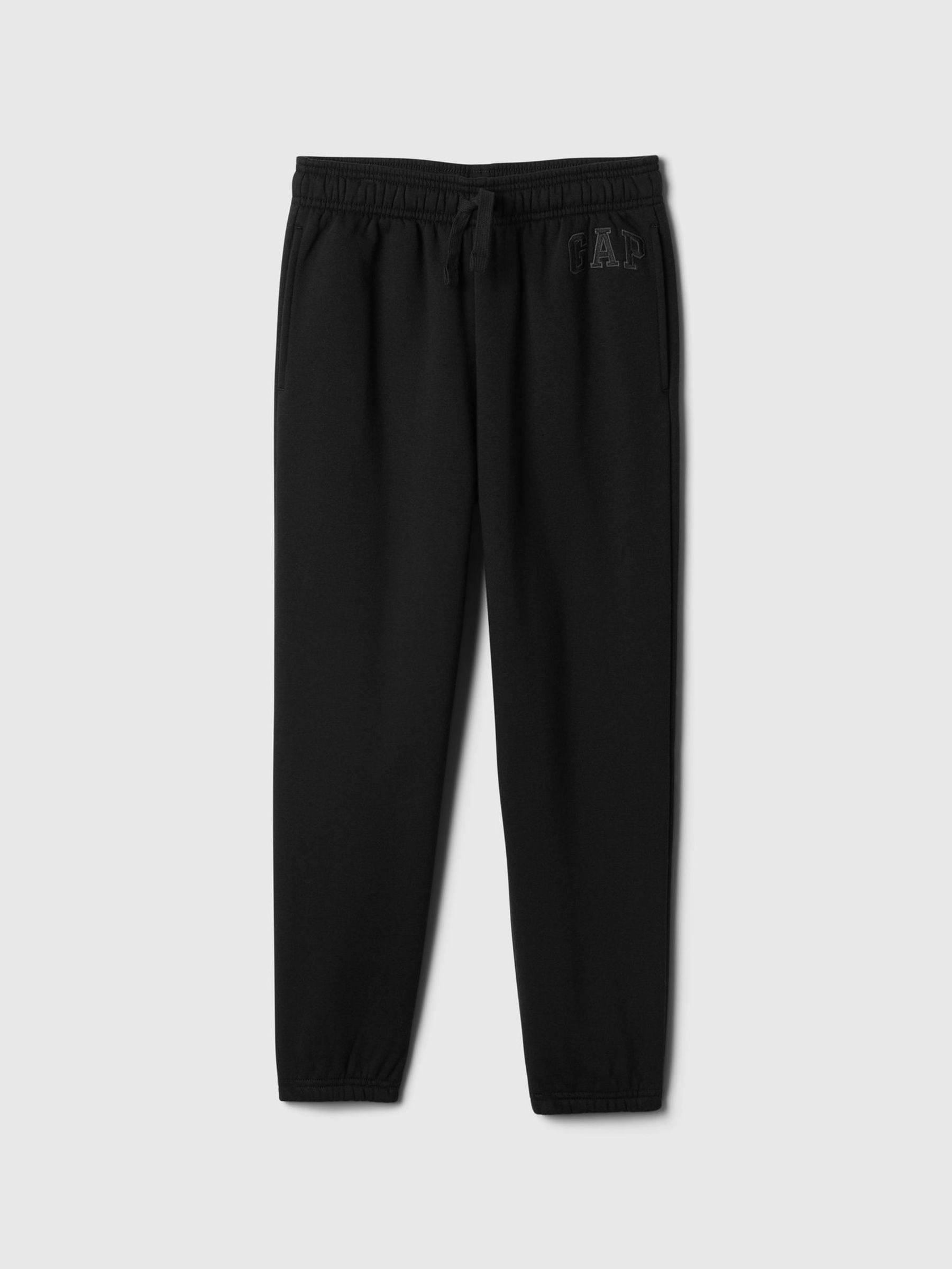 Black Logo Cuffed Joggers (4-13yrs) (F46055) | £18