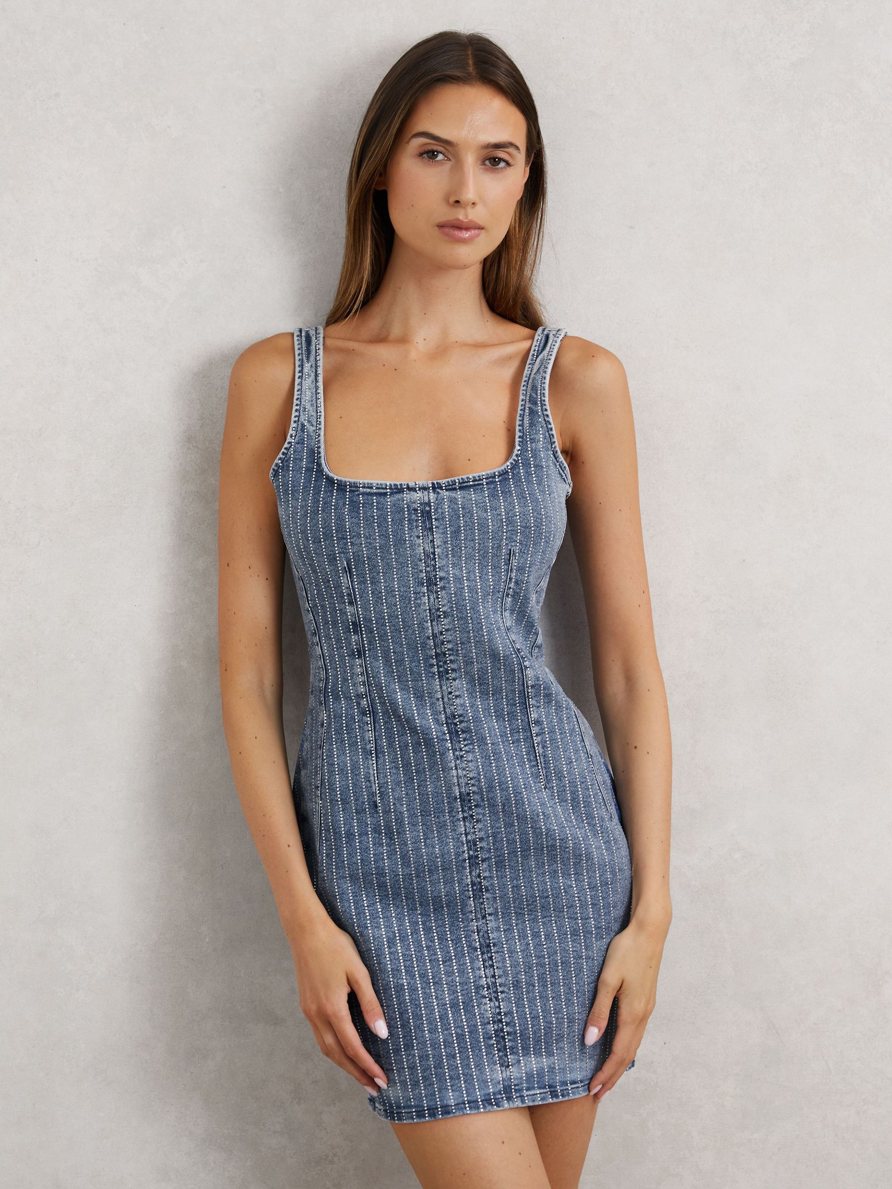 Dress in Indigo Blue (F47045) | £196