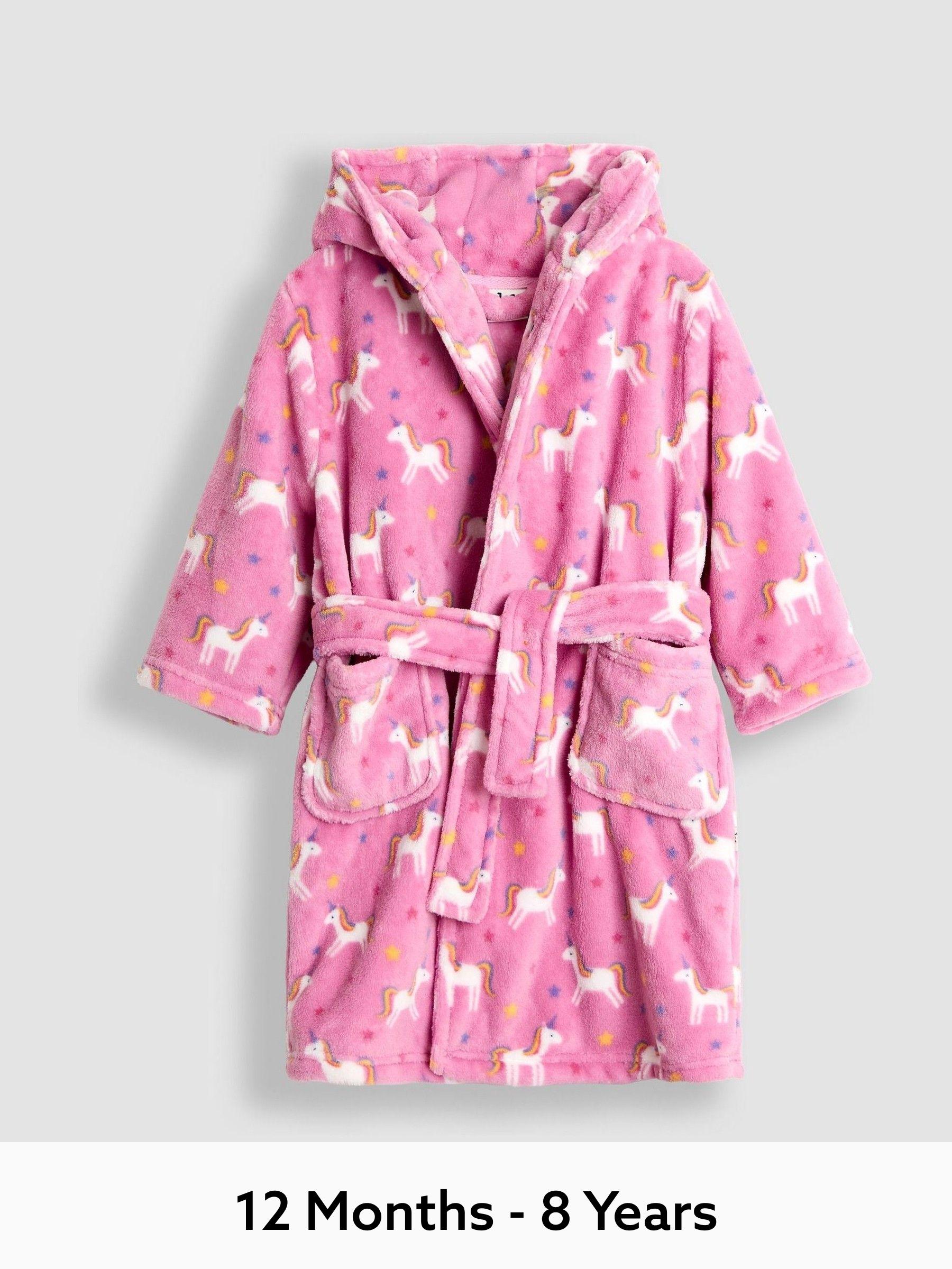 Pink Unicorn Dressing Gown (F47409) | £26