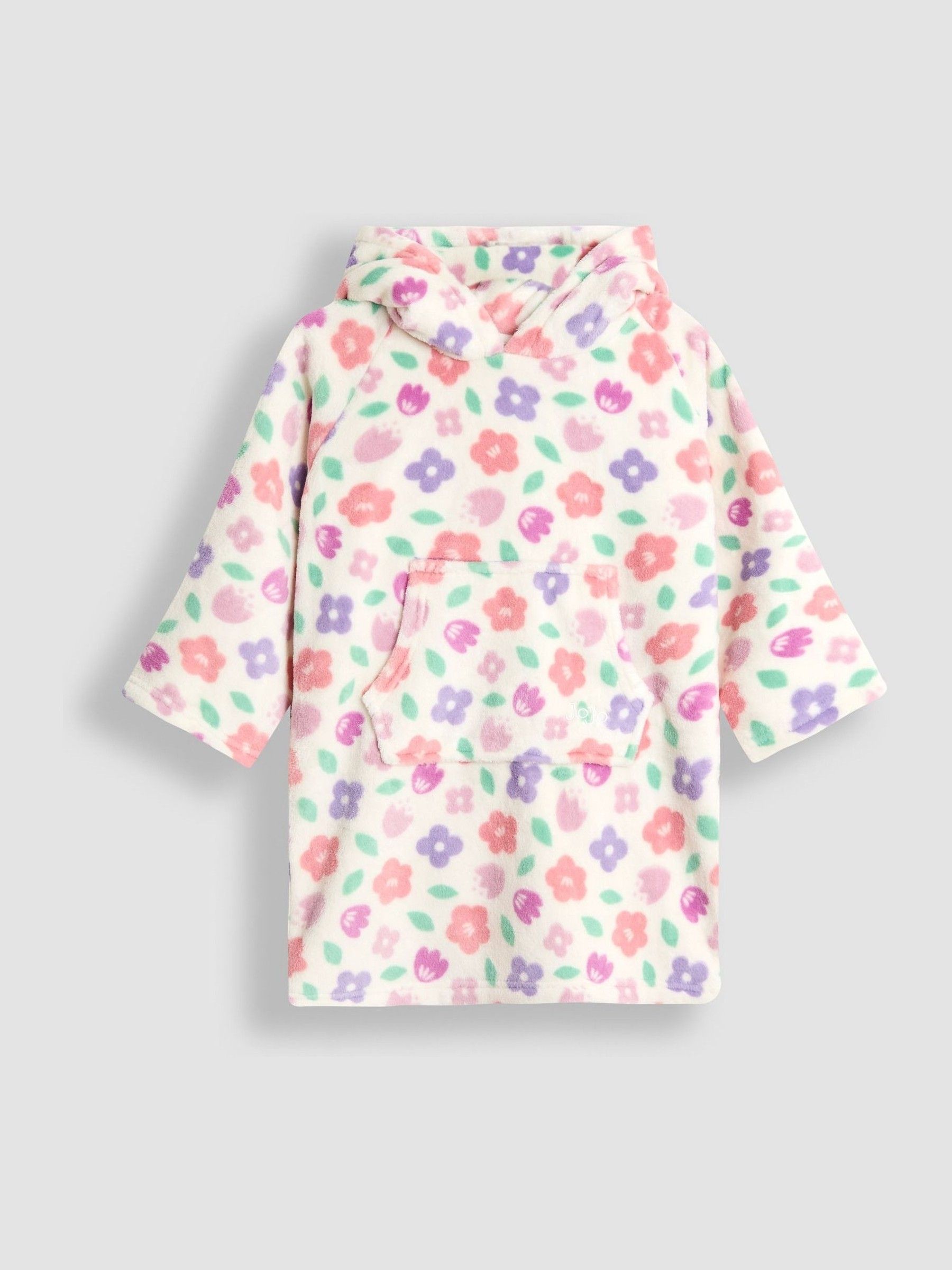 Pink Floral Cosy Hooded Blanket (F47412) | £24
